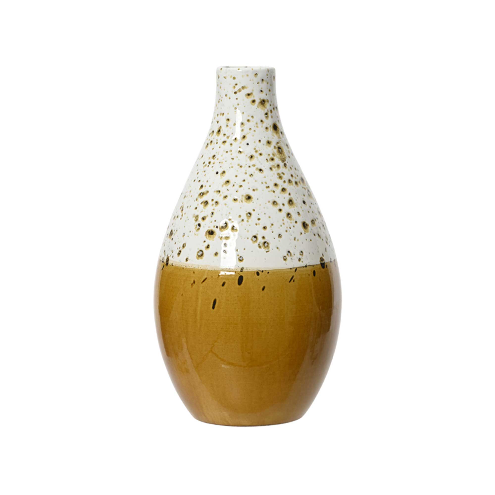 Mustard Ceramic Vase, Yellow | Barker & Stonehouse