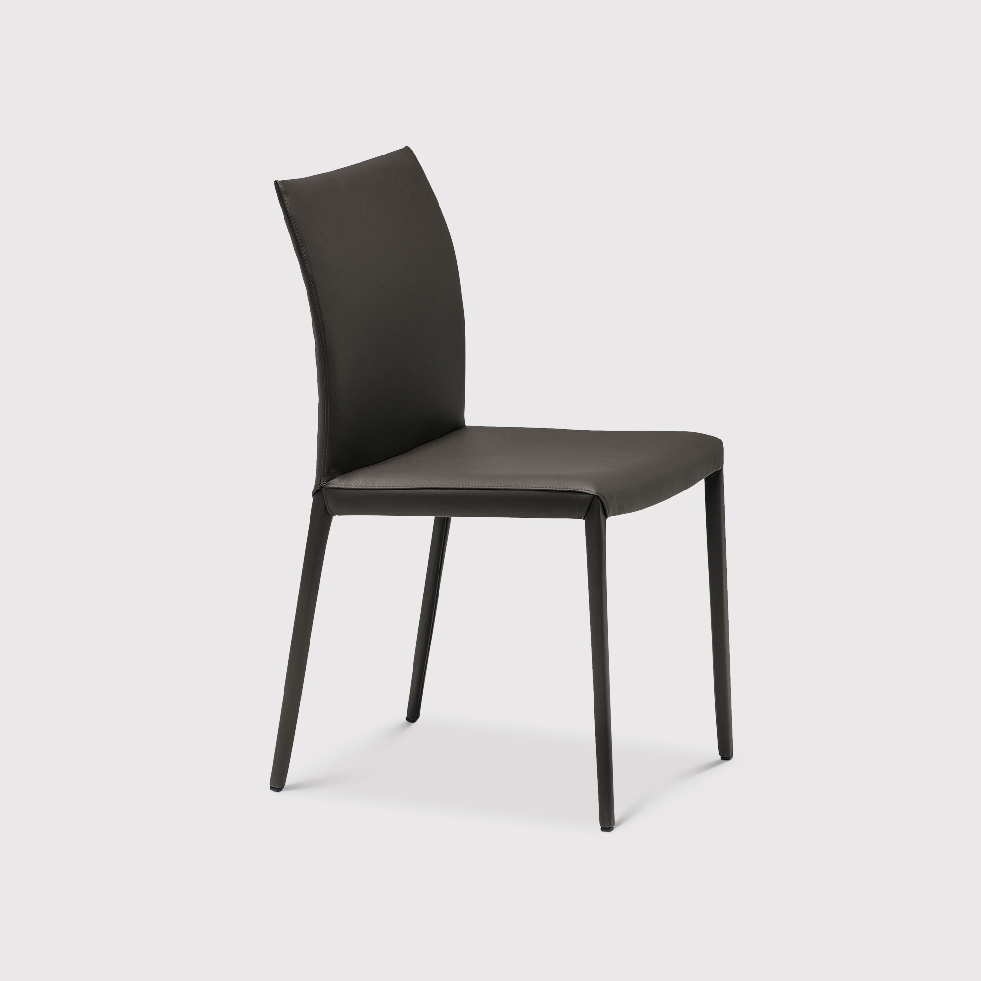 Cattelan Italia Norma Soft Leather Dining Chair 973 Nero Barker