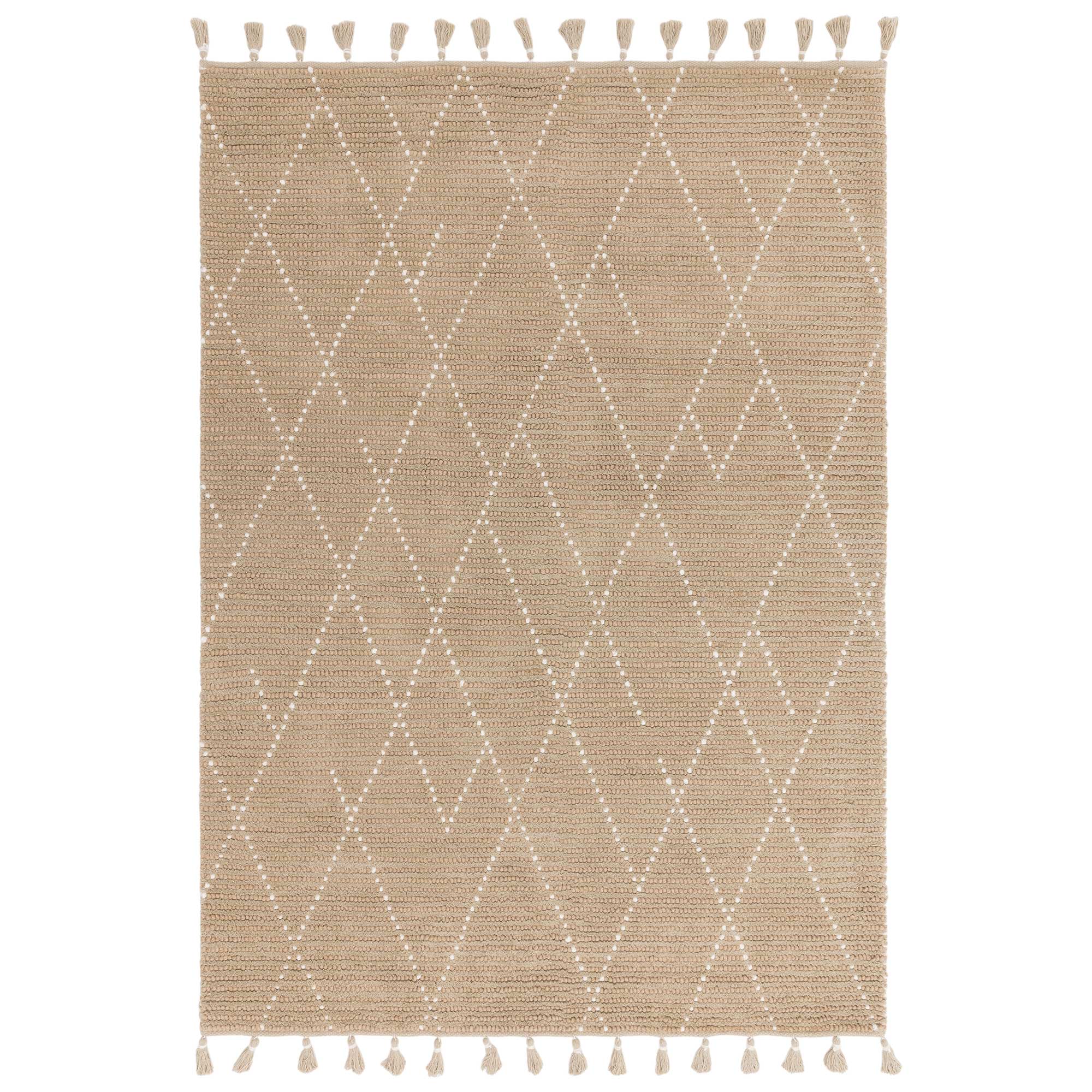 Ayra 160X230Cm Rug Sand/Cream, Square | W160cm | Barker & Stonehouse