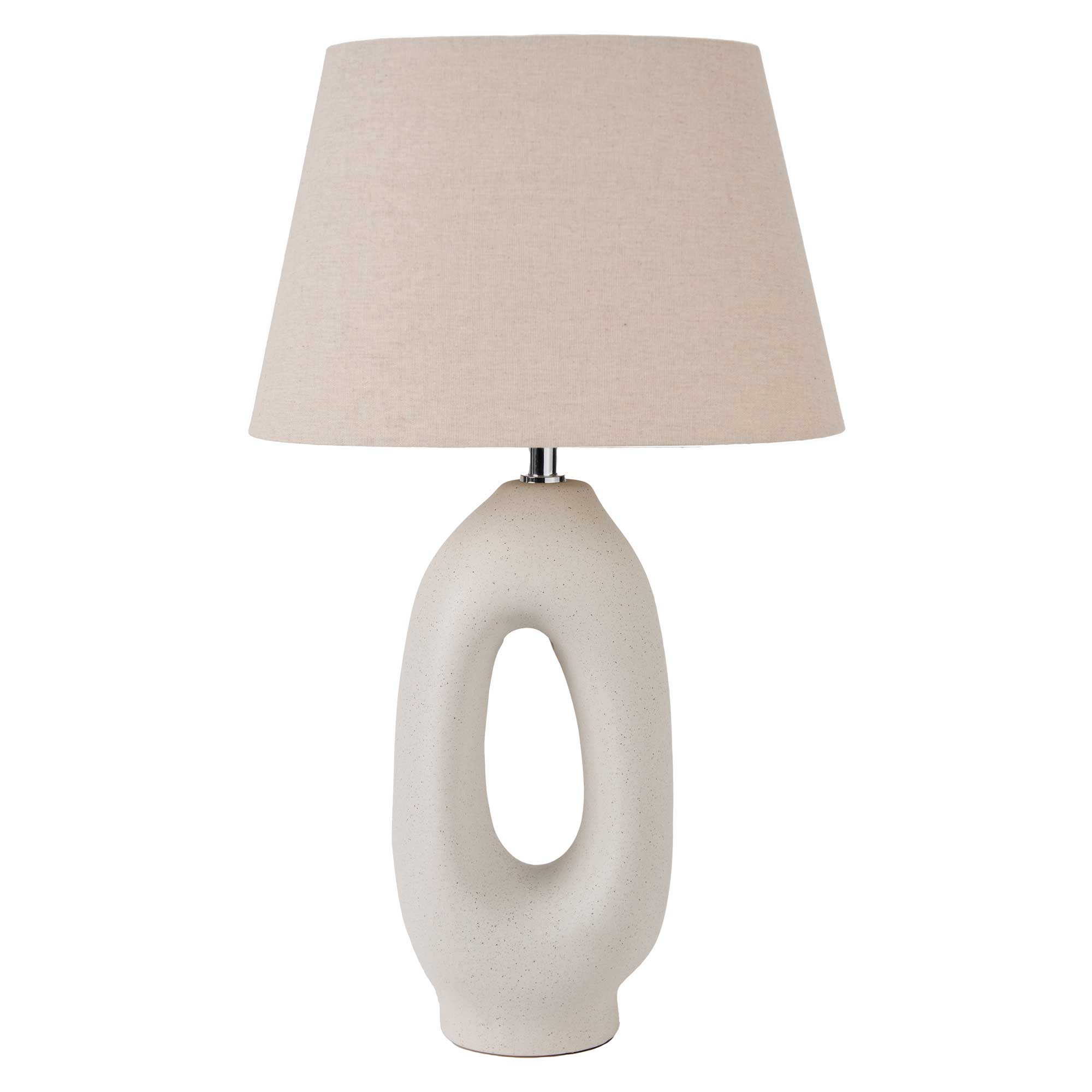 Natural Organic Table Lamp, Neutral Ceramic | Barker & Stonehouse