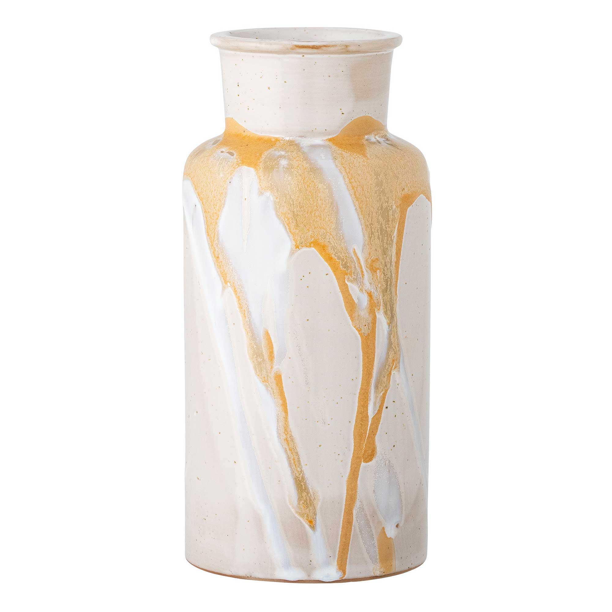 Ochre Drip Vase, Yellow | Barker & Stonehouse