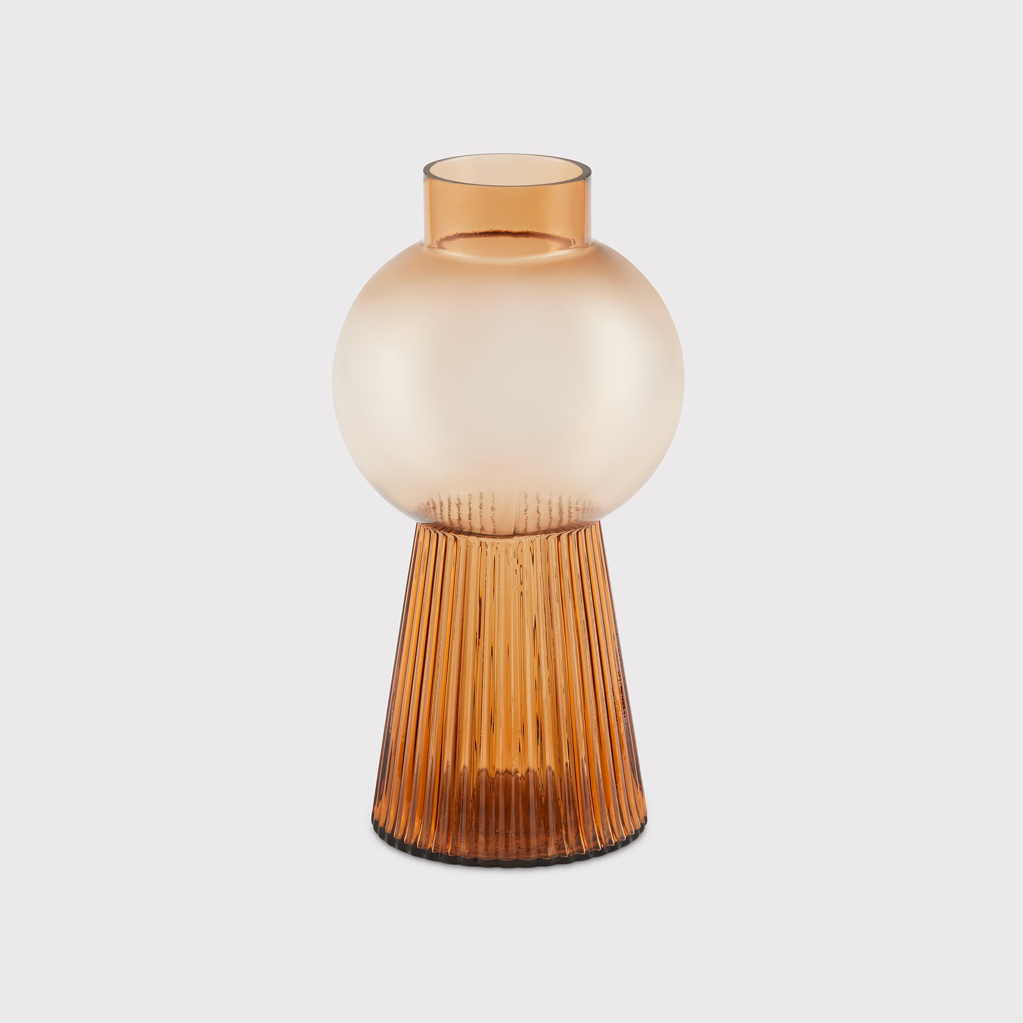 Ochre Bulb Vase, Neutral | Barker & Stonehouse
