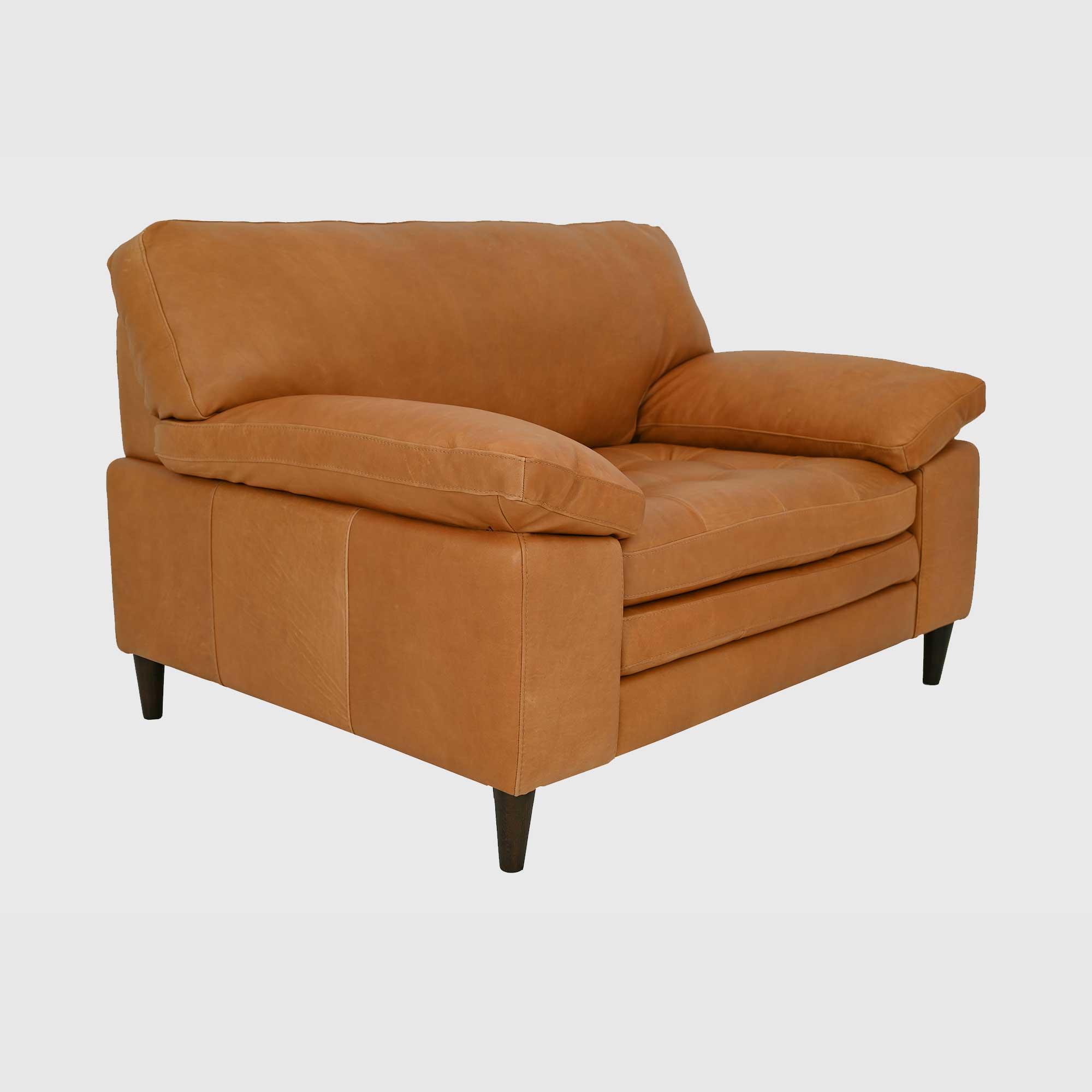 Olson Maxi Armchair, Brown Leather | Barker & Stonehouse