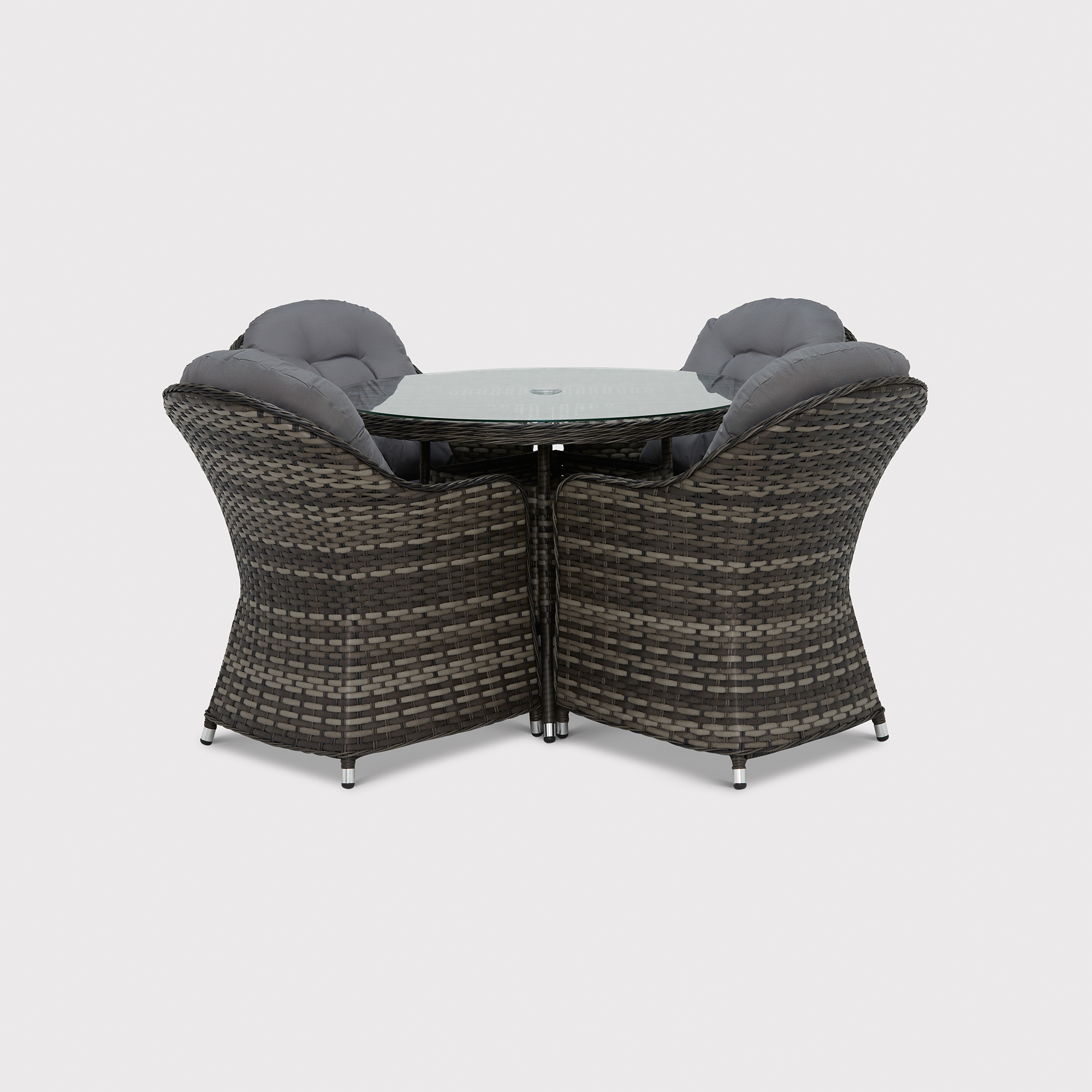Penryn 4 Seater Dining Set, Grey | Barker & Stonehouse thumbnail