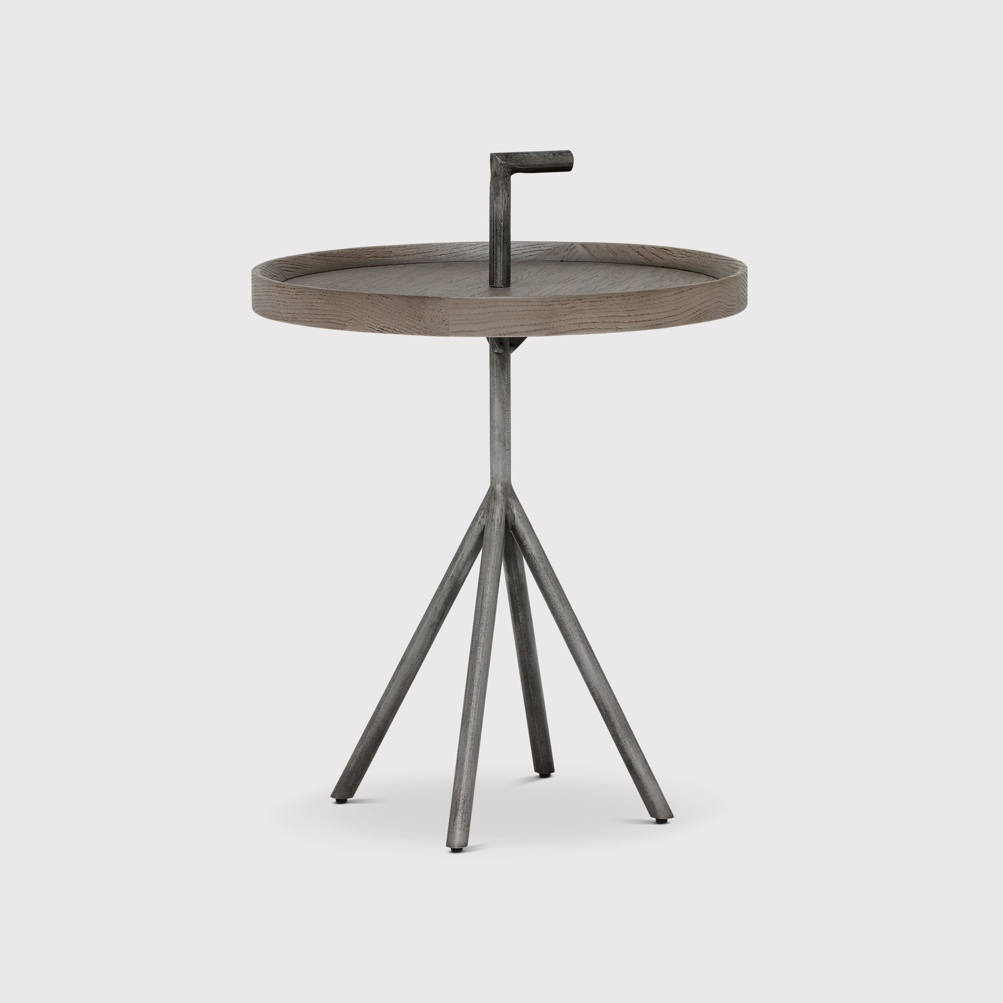 Pamber Round Side Table 45x60cm, Brown | Barker & Stonehouse