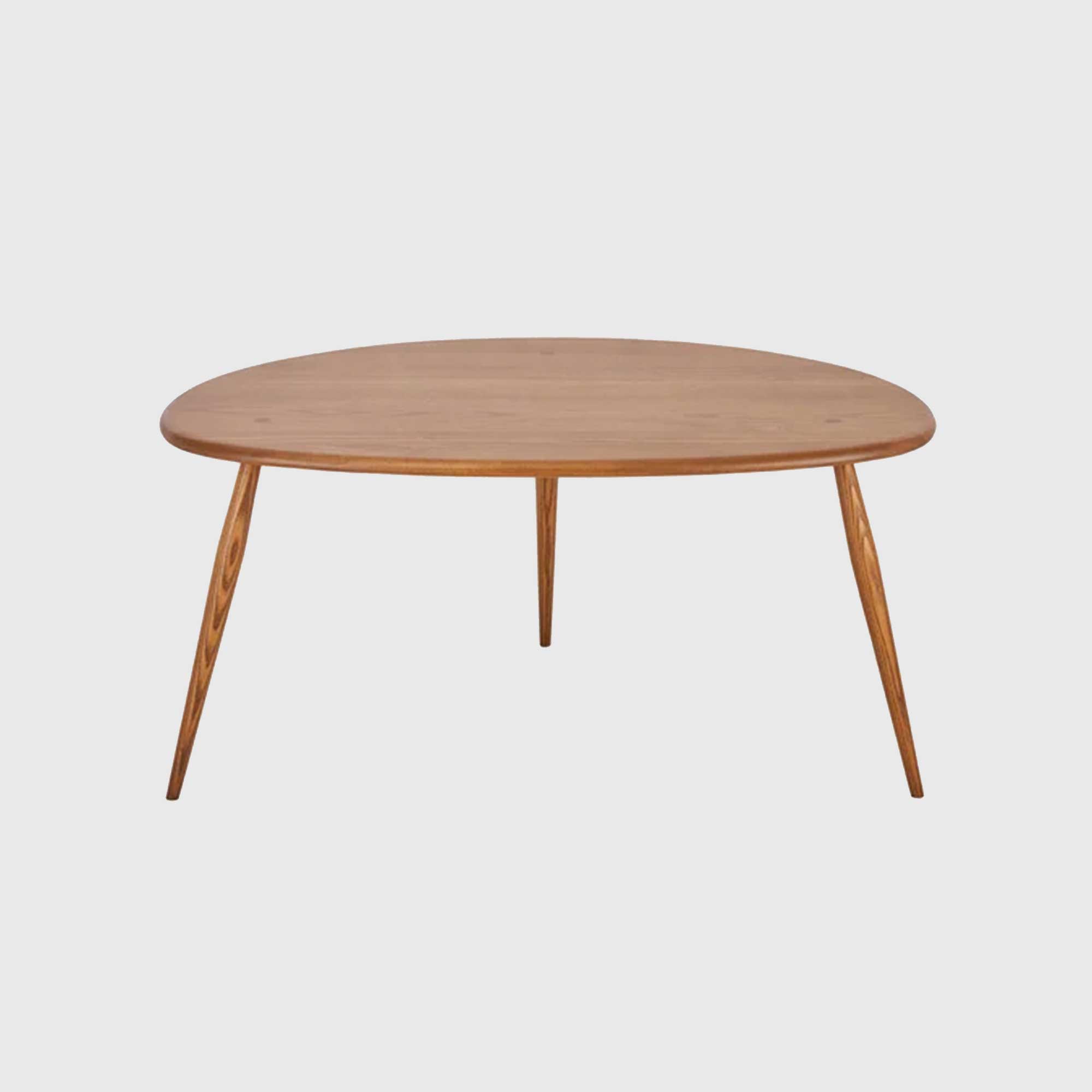 Ercol Pebble Coffee Table, Brown | Barker & Stonehouse thumbnail