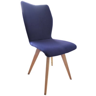 Poppy Dining Chair With Oak Legs, Purple | Barker & Stonehouse