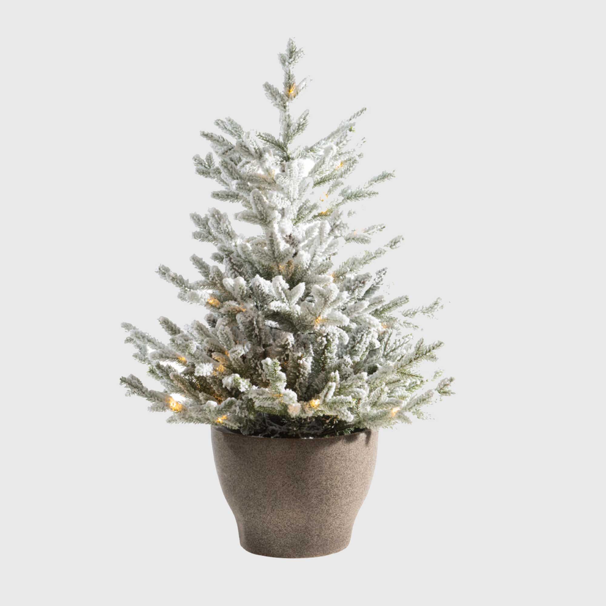 Potted Snowy Tree, Green | Barker & Stonehouse