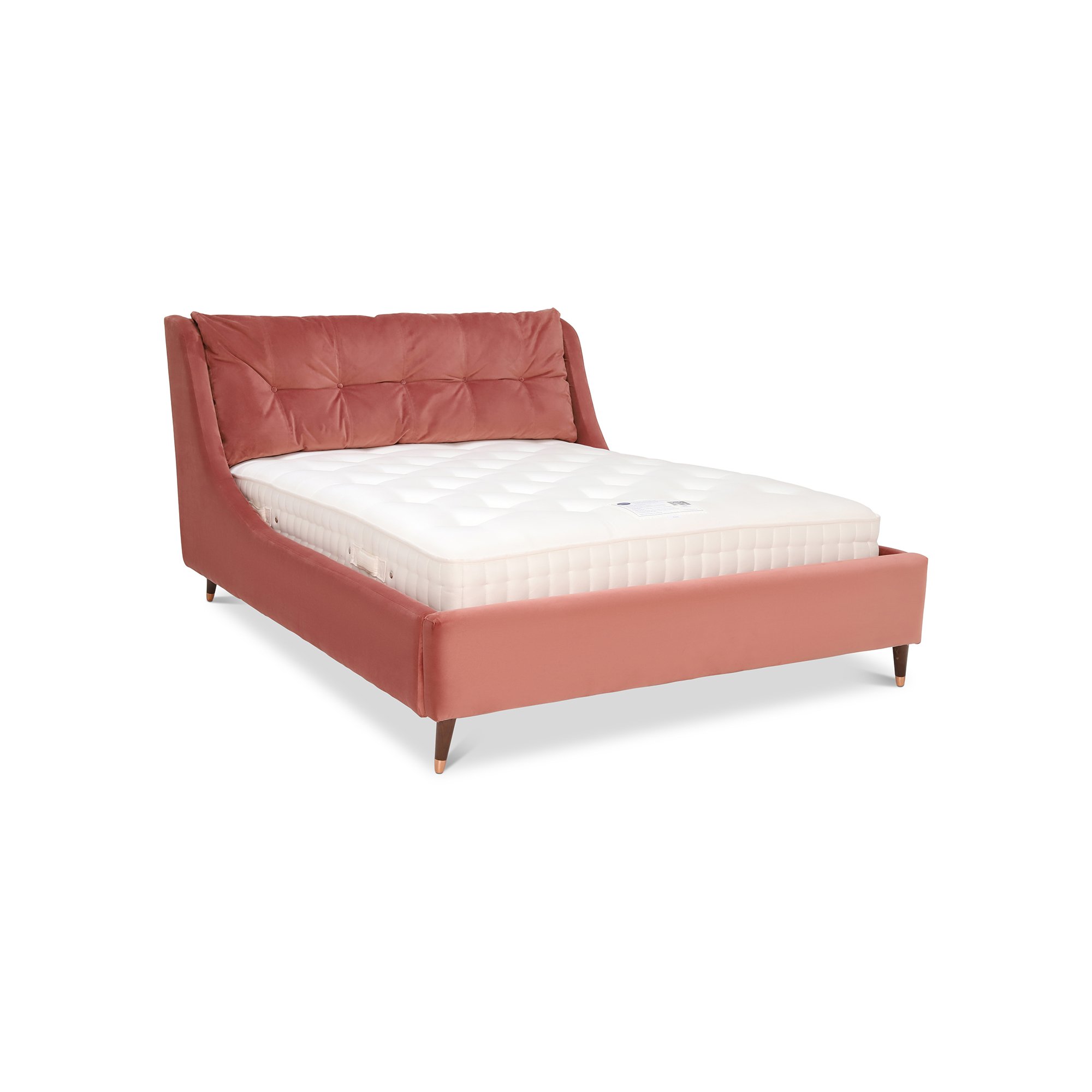 Raul Double Bed Frame, Pink | Barker & Stonehouse