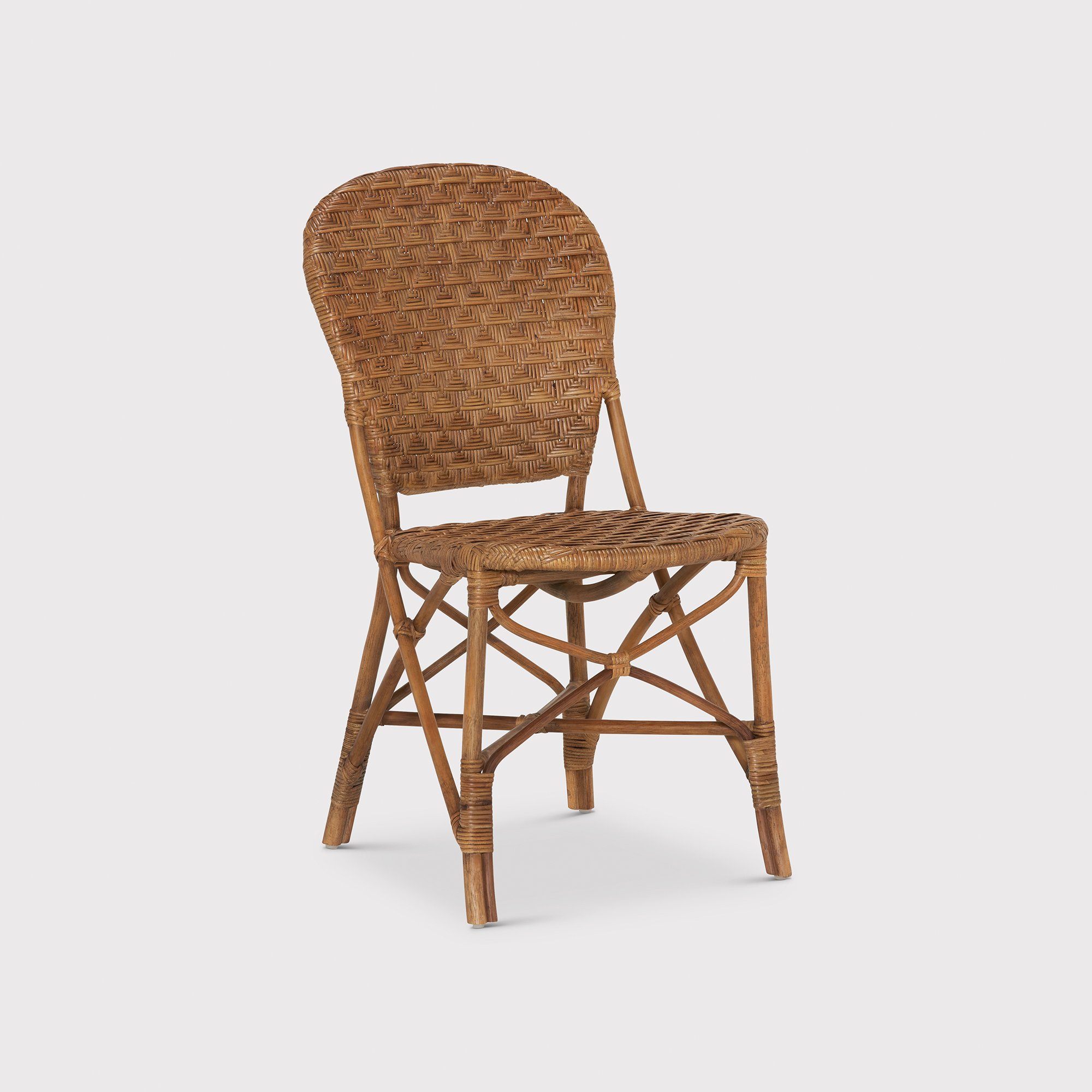 Remus Side Dining Chair, Brown Rattan | Barker & Stonehouse