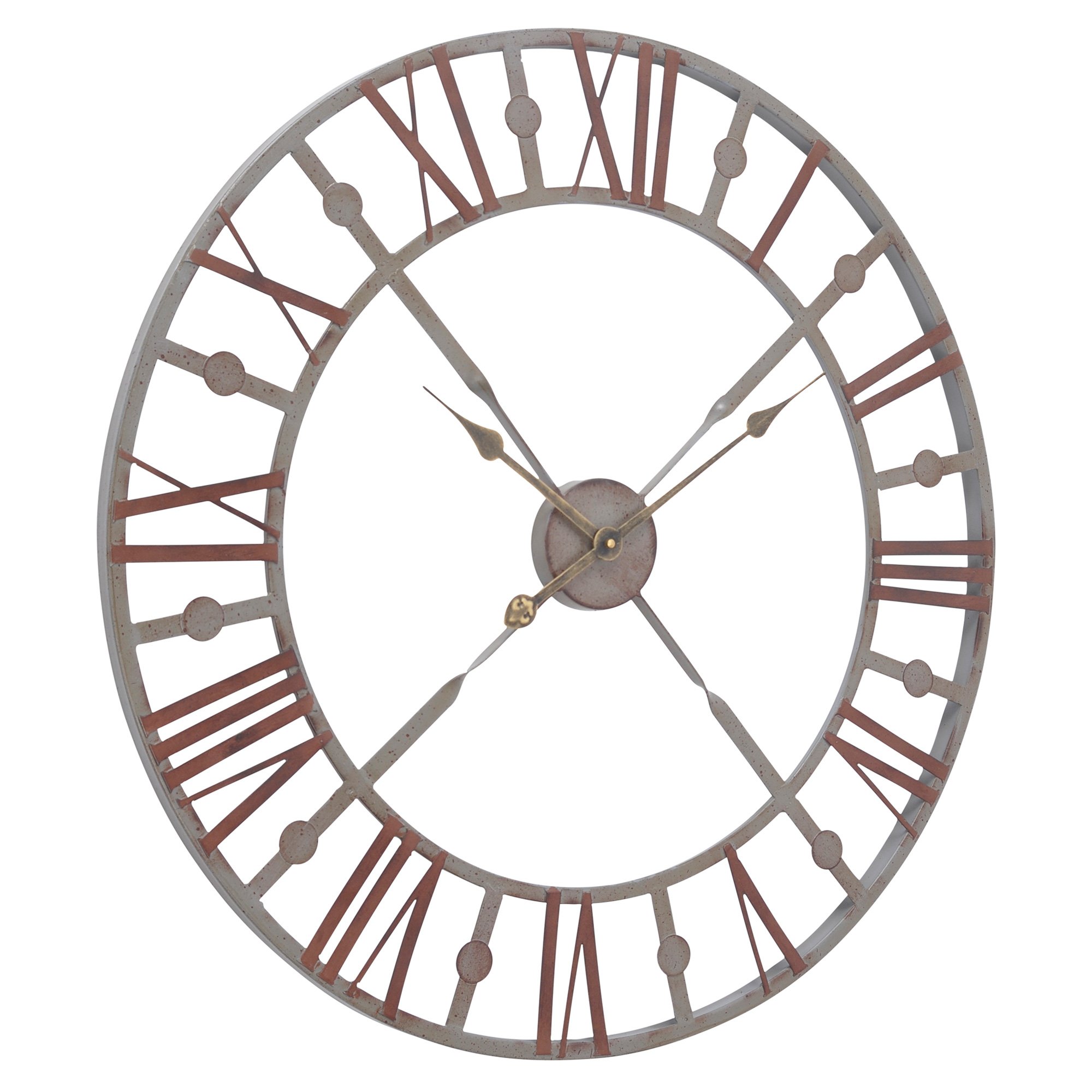 Rustic Grey Wall Clock, Round | Barker & Stonehouse