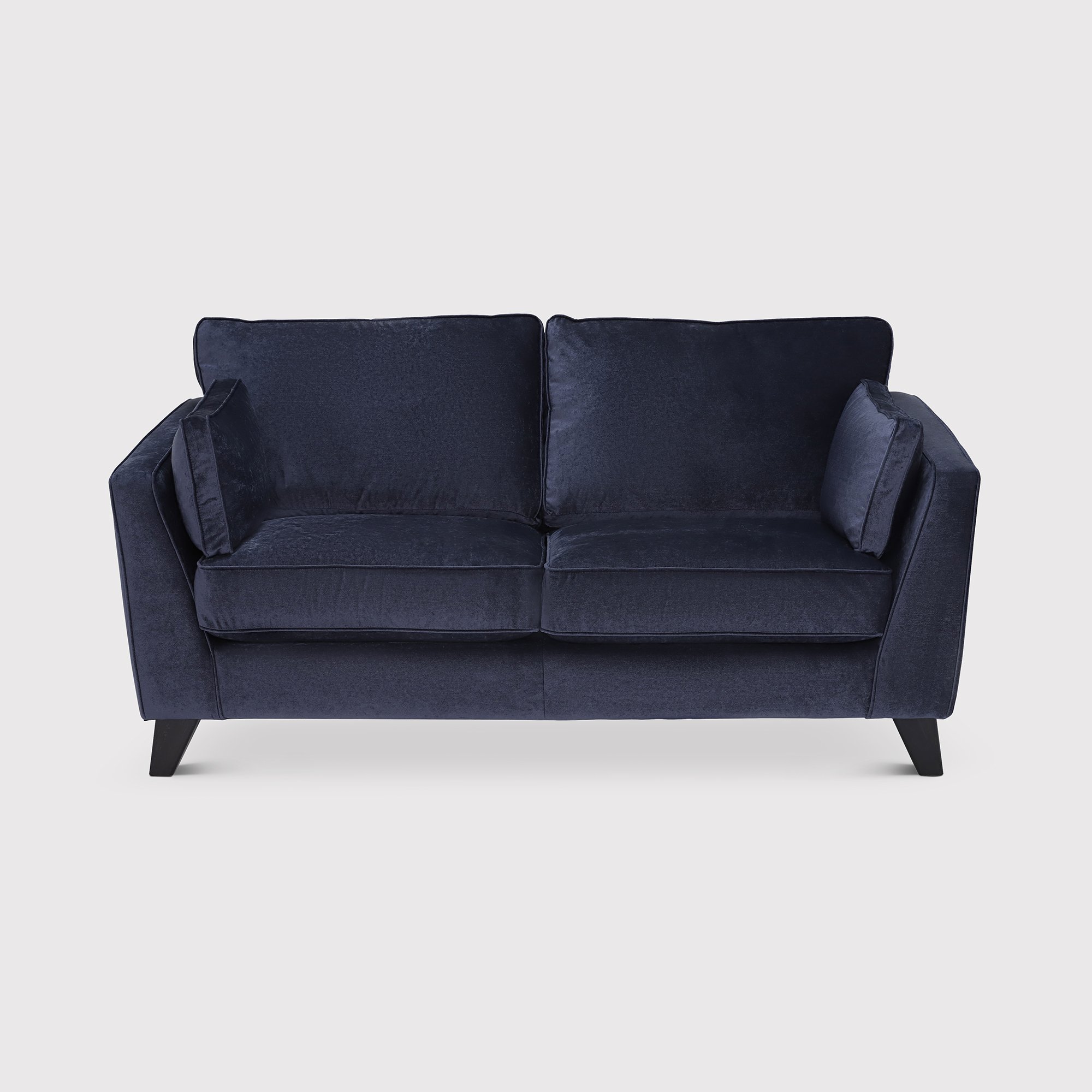 Rene 2 Seater Sofa Without Scatters, Blue Fabric | Barker & Stonehouse