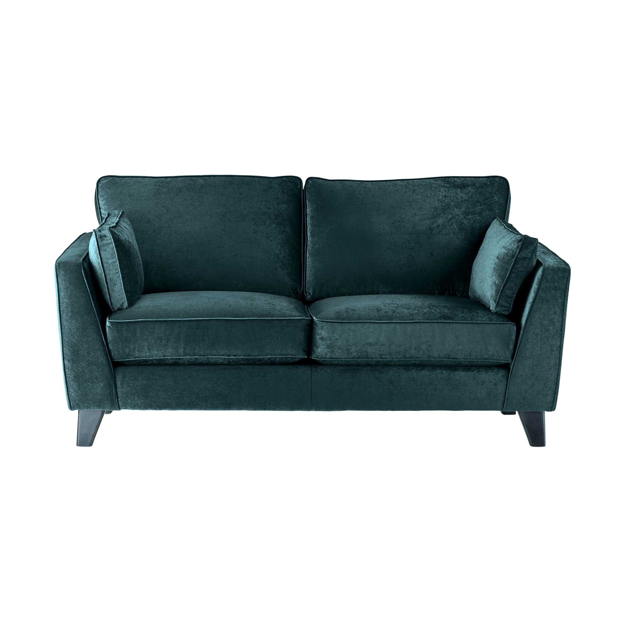 Rene 2 Seater Sofa Without Scatters, Green Fabric | Barker & Stonehouse