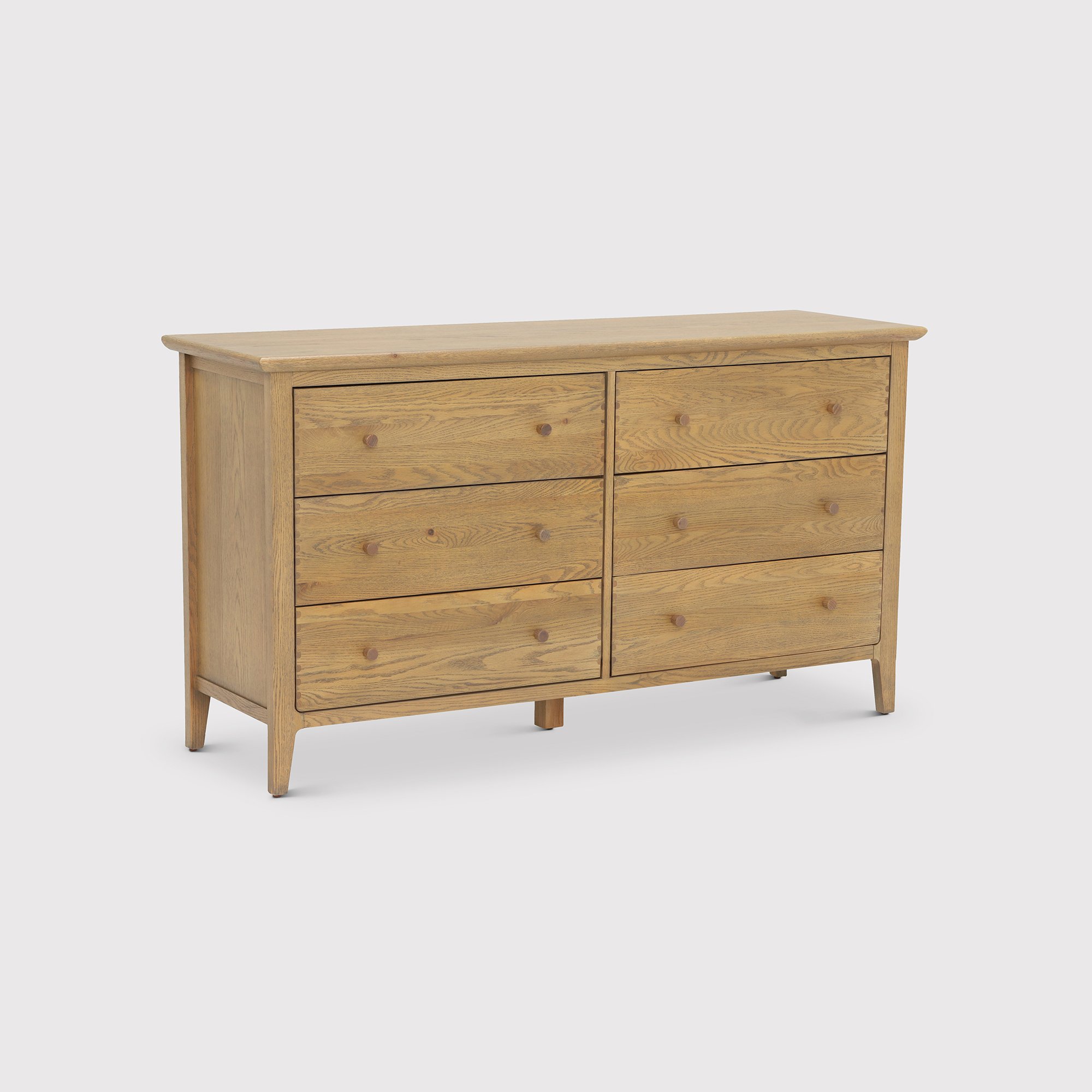 Photo of Runswick 3 over 3 drawer chest in brown