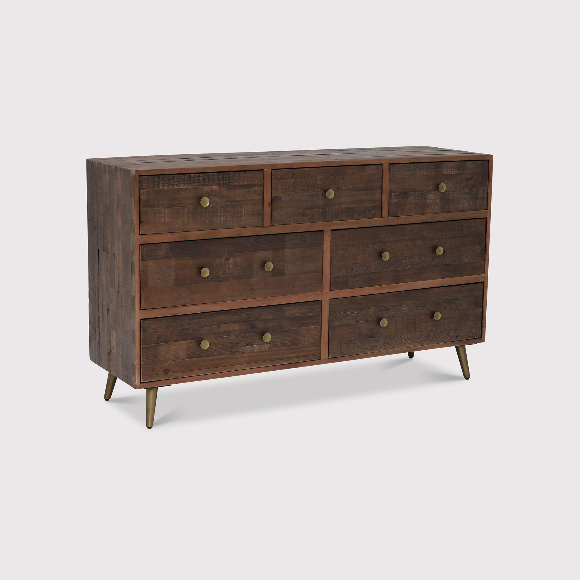 Modi Dresser Cabinet 7 Drawers, Brown | Barker & Stonehouse