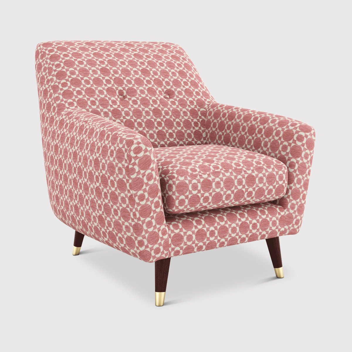 Orla Kiely Rose Armchair, Pink Fabric | Barker & Stonehouse