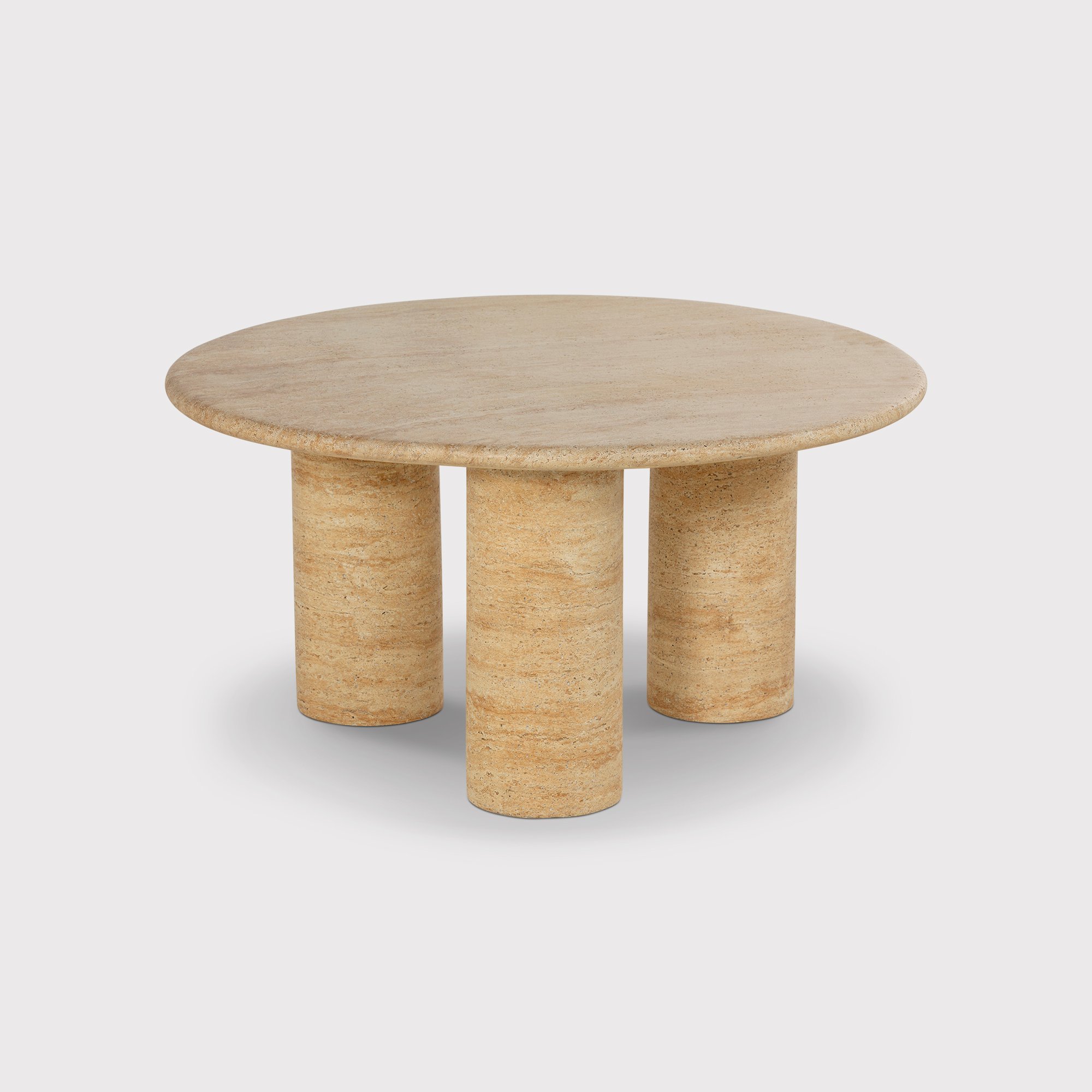 Sierra Round Coffee Table 80cm X 80cm X 41cm, Round, Neutral | Barker & Stonehouse