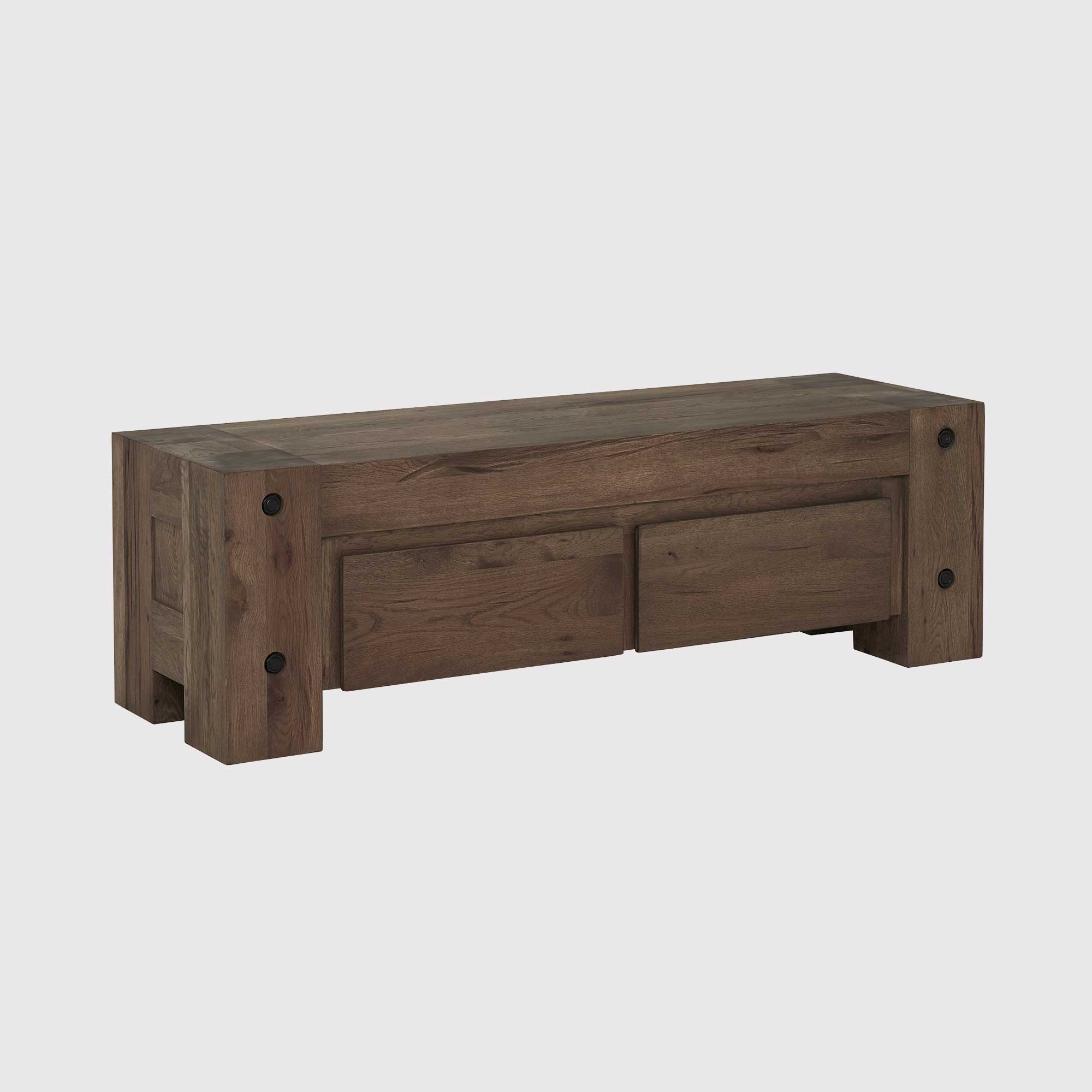 Pure Furniture Salem TV Dresser, Brown Oak | Barker & Stonehouse