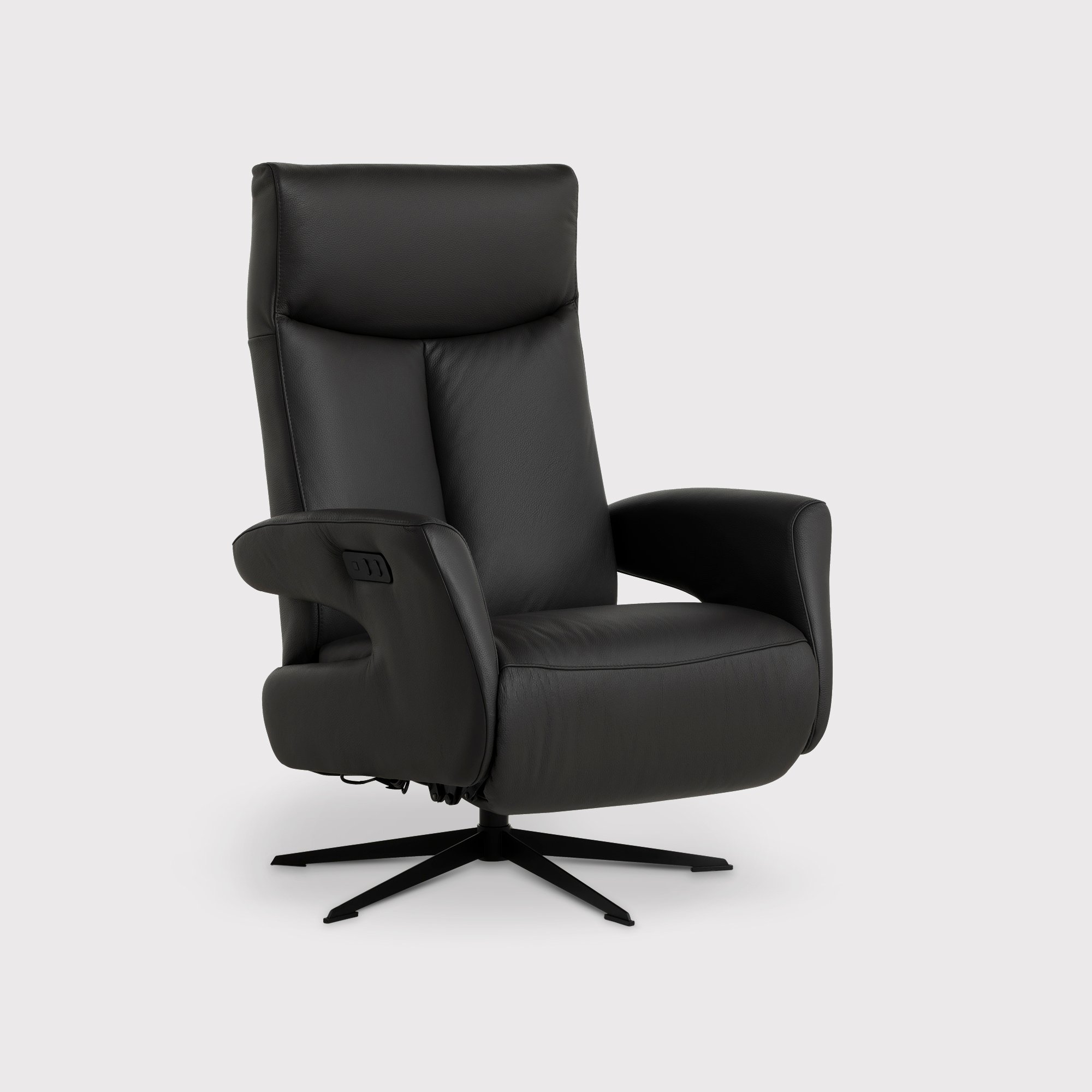 Sander Dual Motor Electric Reclining Recliner Chair, Black | Barker & Stonehouse