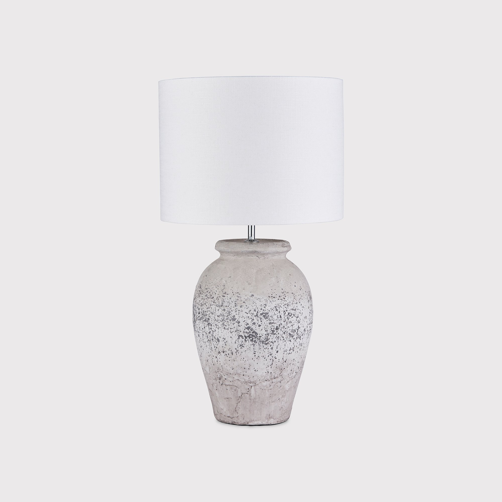 Stone Effect Table Lamp, Neutral Ceramic | Barker & Stonehouse