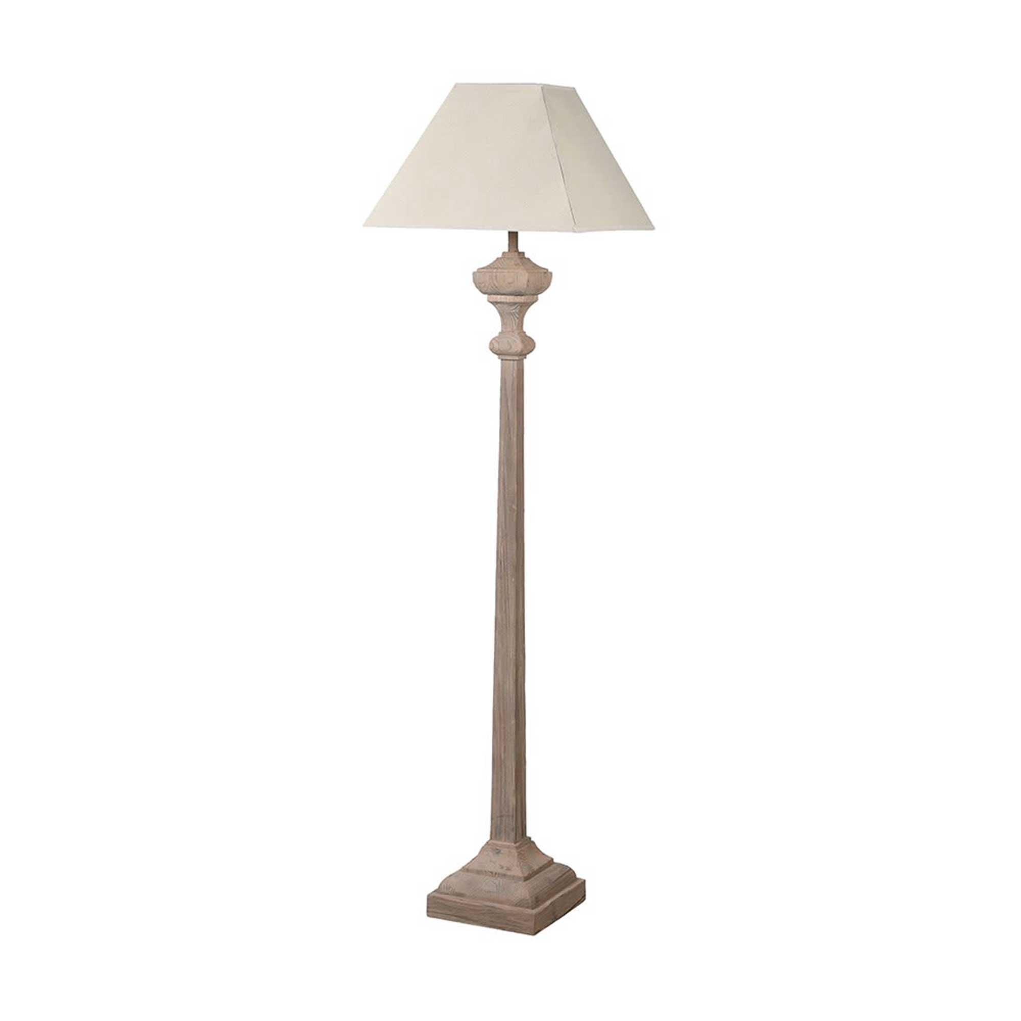 Slim Wood Floor Lamp, Neutral | Barker & Stonehouse