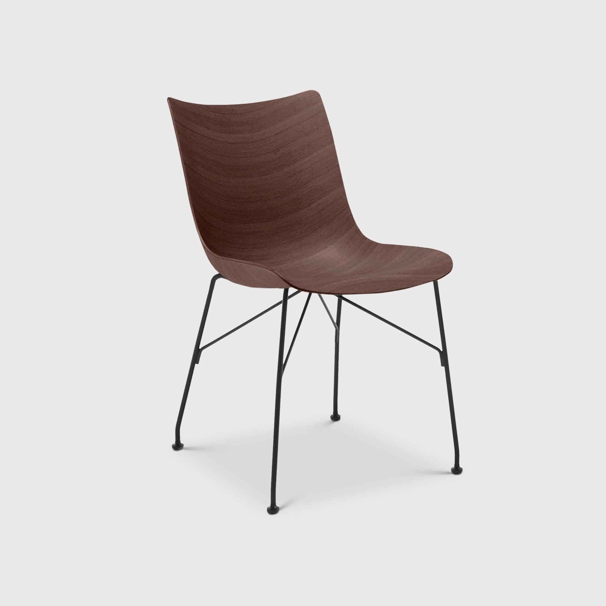 Kartell Smartwood Dining Chair, Brown | Barker & Stonehouse