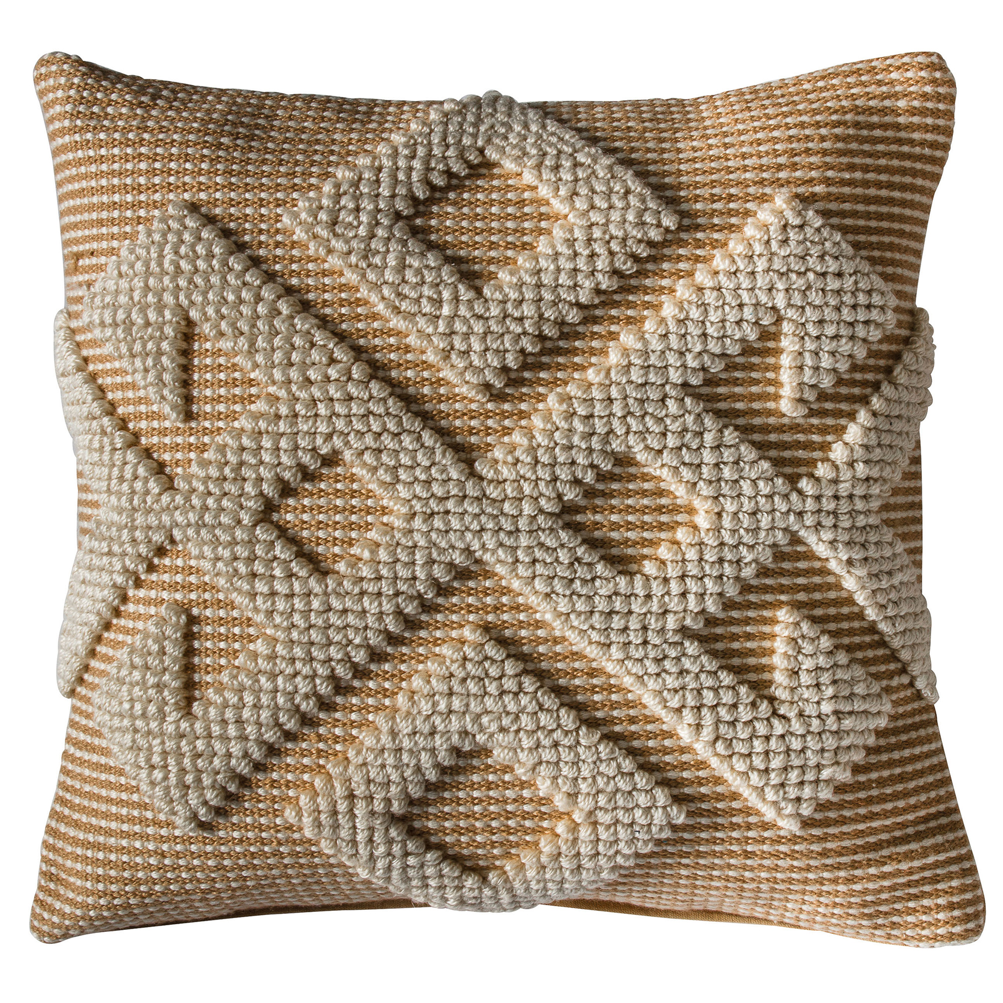 Siarra Natural Cushion, Square, Neutral | Barker & Stonehouse