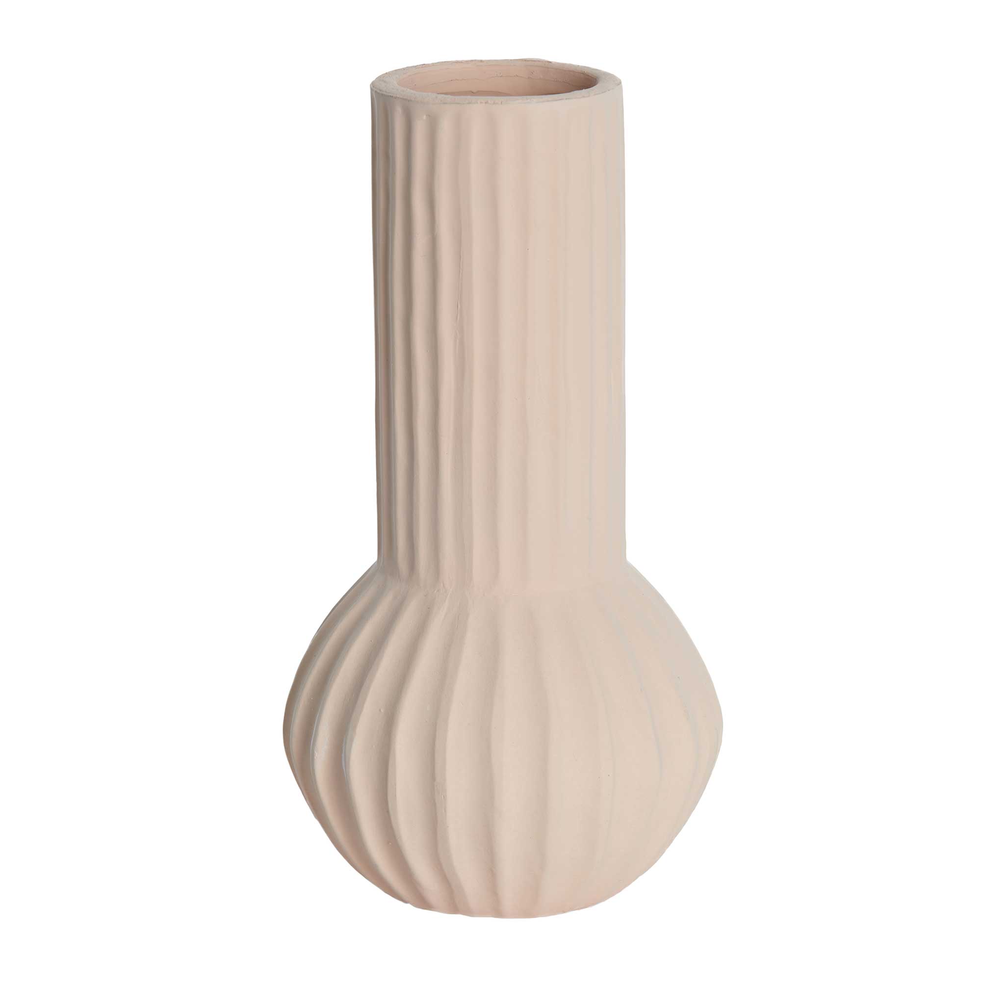 Sand Stripe Vase, Orange Ceramic | Barker & Stonehouse