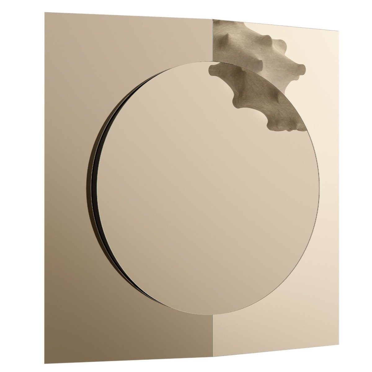 Tonelli Central Mirror 160 x 160cm, Square, Silver | Barker & Stonehouse