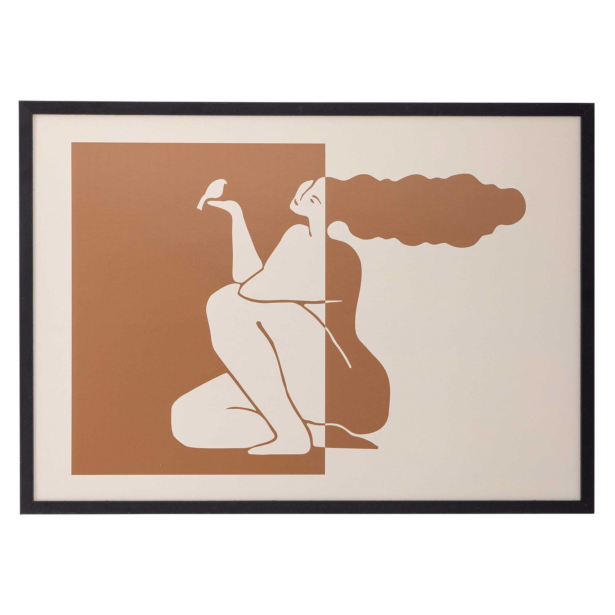 Terracotta Silhouette Print, Square, Orange | Barker & Stonehouse