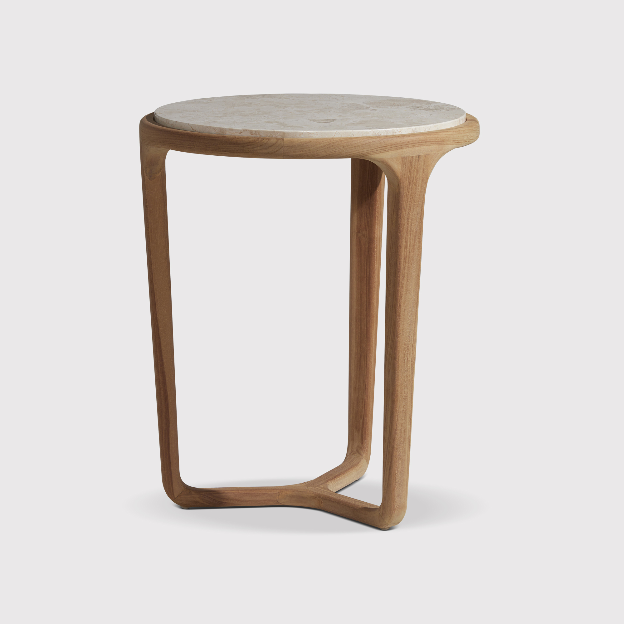 Terza Side Table, Round, Brown | Barker & Stonehouse