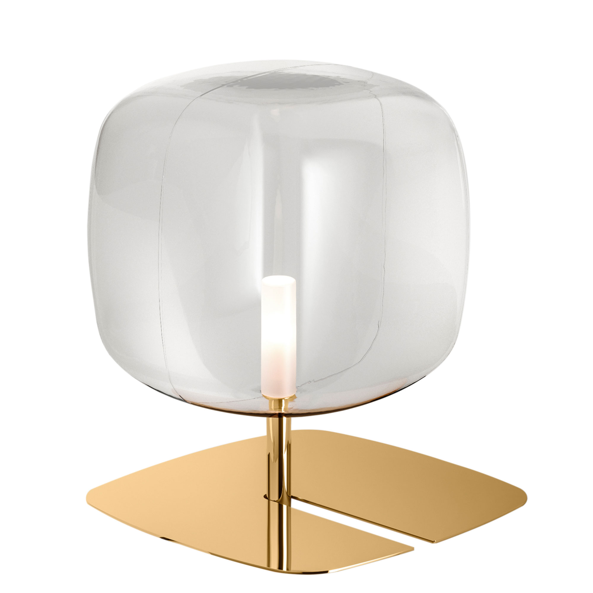 Tonelli Hyperion Table Lamp, Square, Gold | Barker & Stonehouse