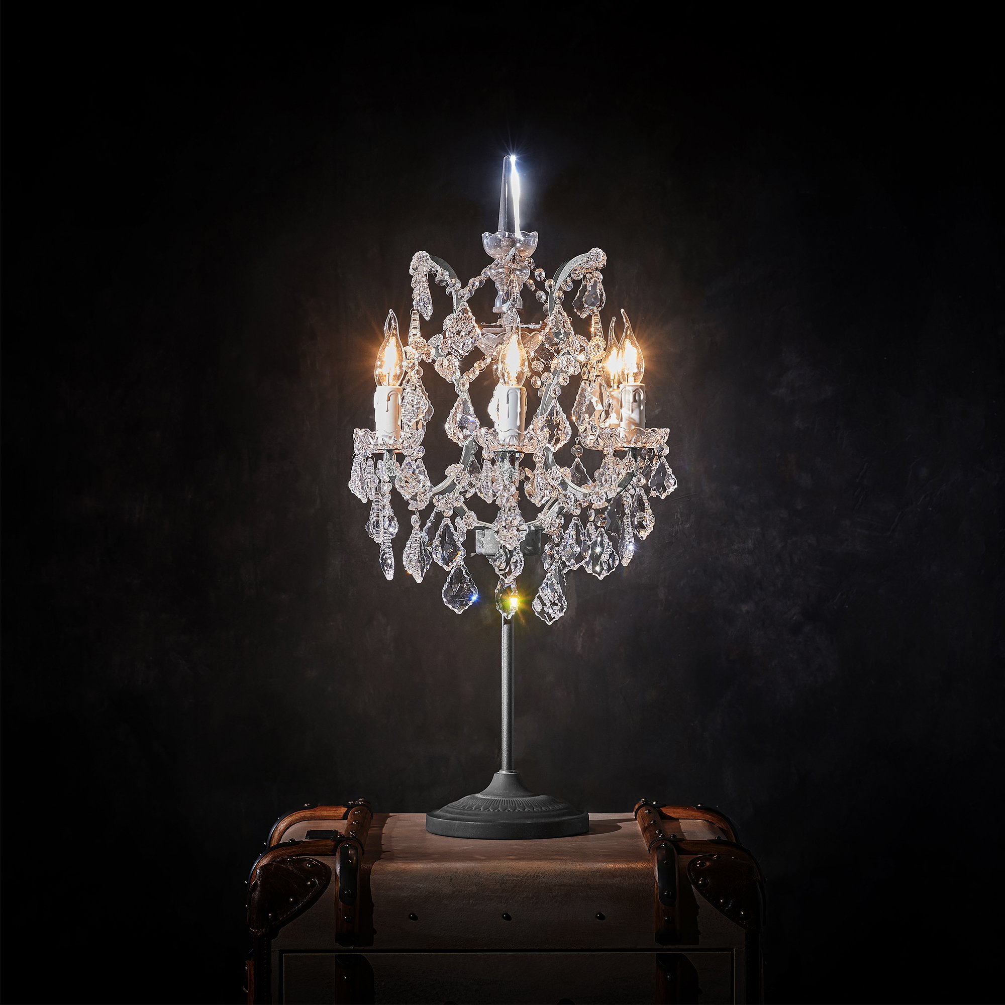 Timothy Oulton Crystal Table Lamp, Neutral | Barker & Stonehouse