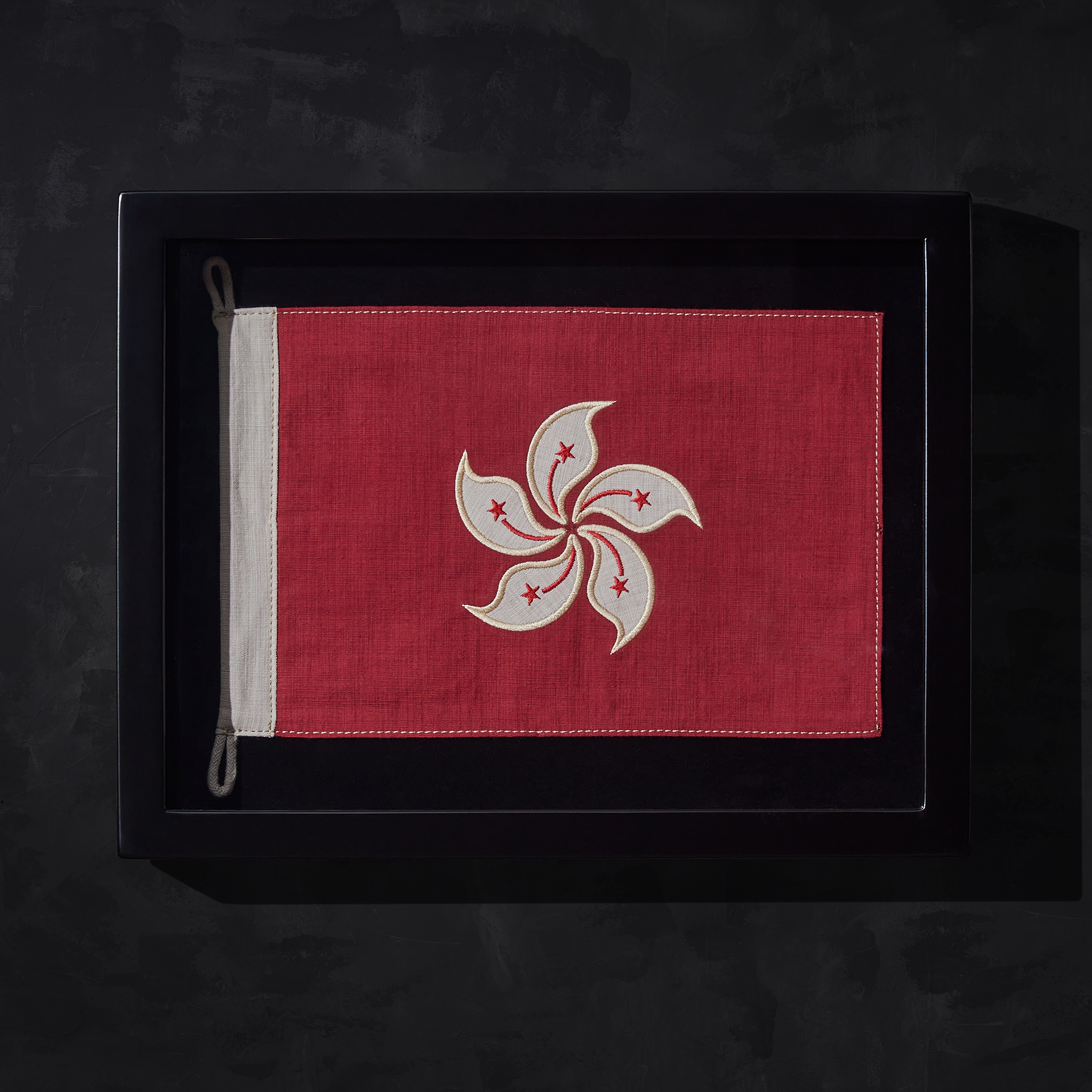 Timothy Oulton Flag Shadow Box Mini Print, Square, Red | Barker & Stonehouse