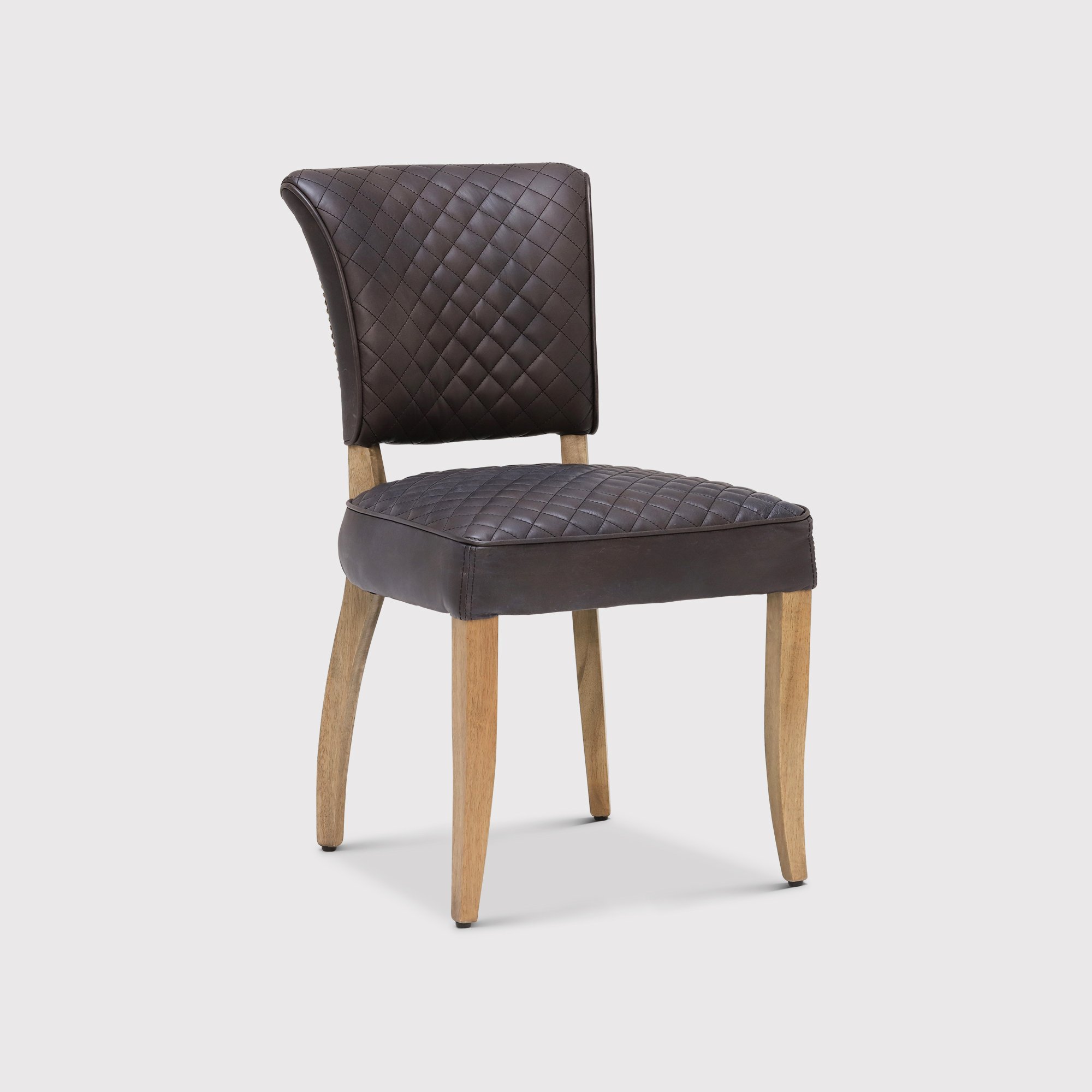 Timothy Oulton Mimi Quilted Dining Chair, Black | Barker & Stonehouse