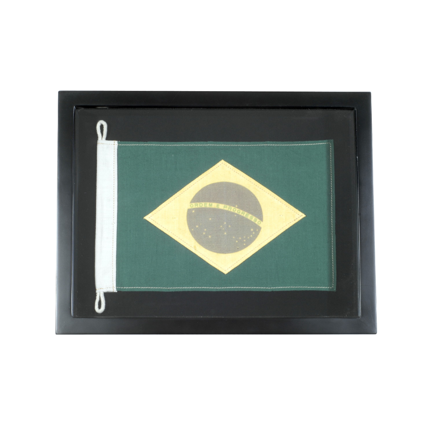 Timothy Oulton Flag Shadow Box Mini Print, Square, Green | Barker & Stonehouse