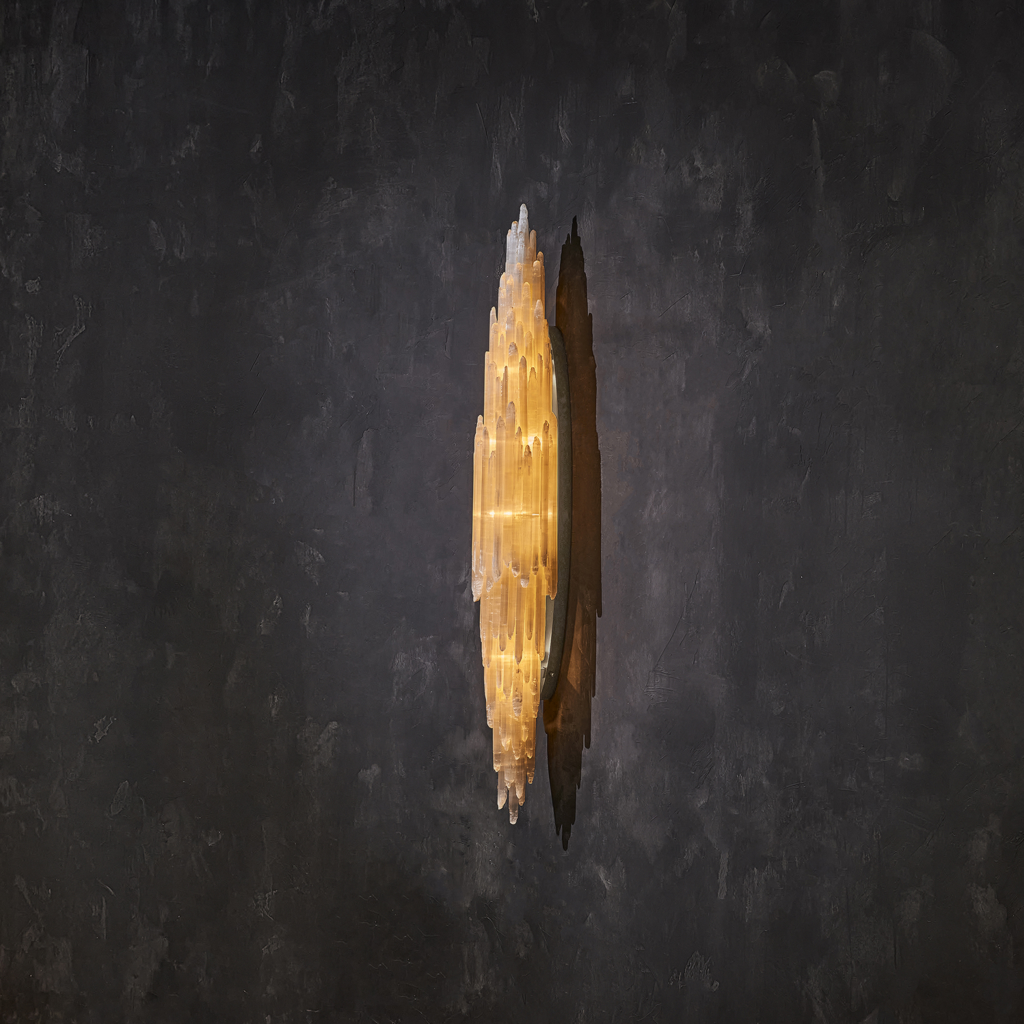 Selenite on sale wall sconce
