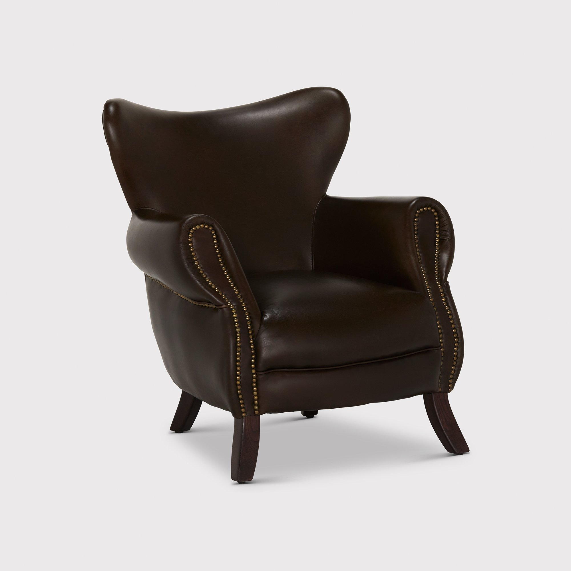 Photo of Timothy oulton scholar armchair in brown