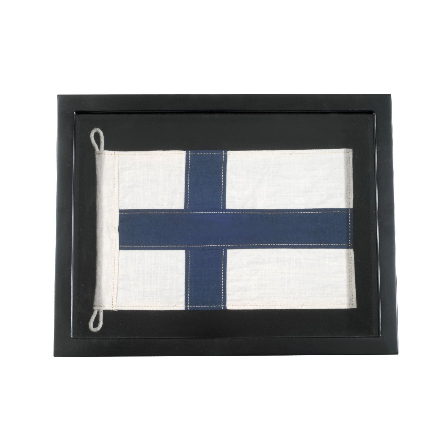 Photo of Timothy oulton flag shadow box mini 45x35cm print in square in blue