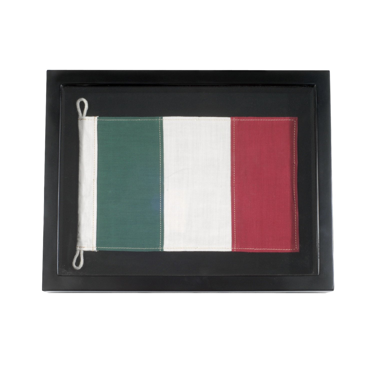 Timothy Oulton Flag Shadow Box Mini 45x35cm Print, Square, Green | Barker & Stonehouse