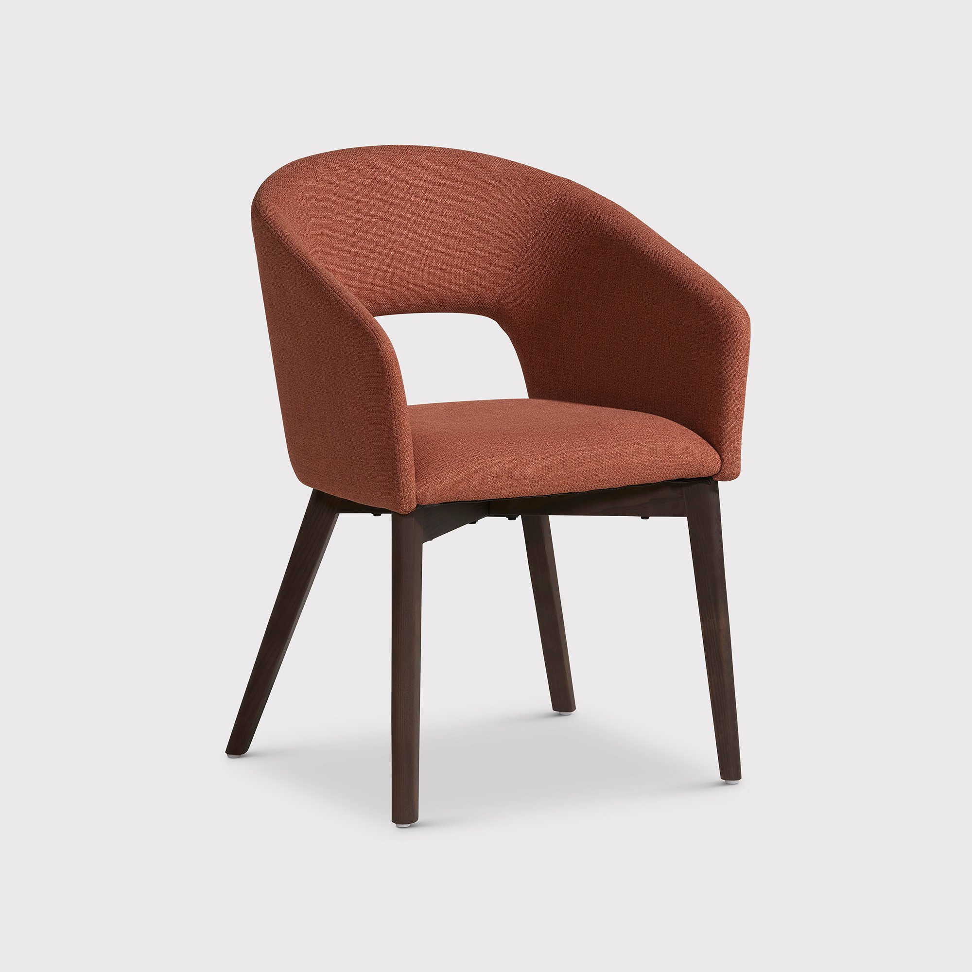 Tish Dining Chair, Brown Fabric | Barker & Stonehouse