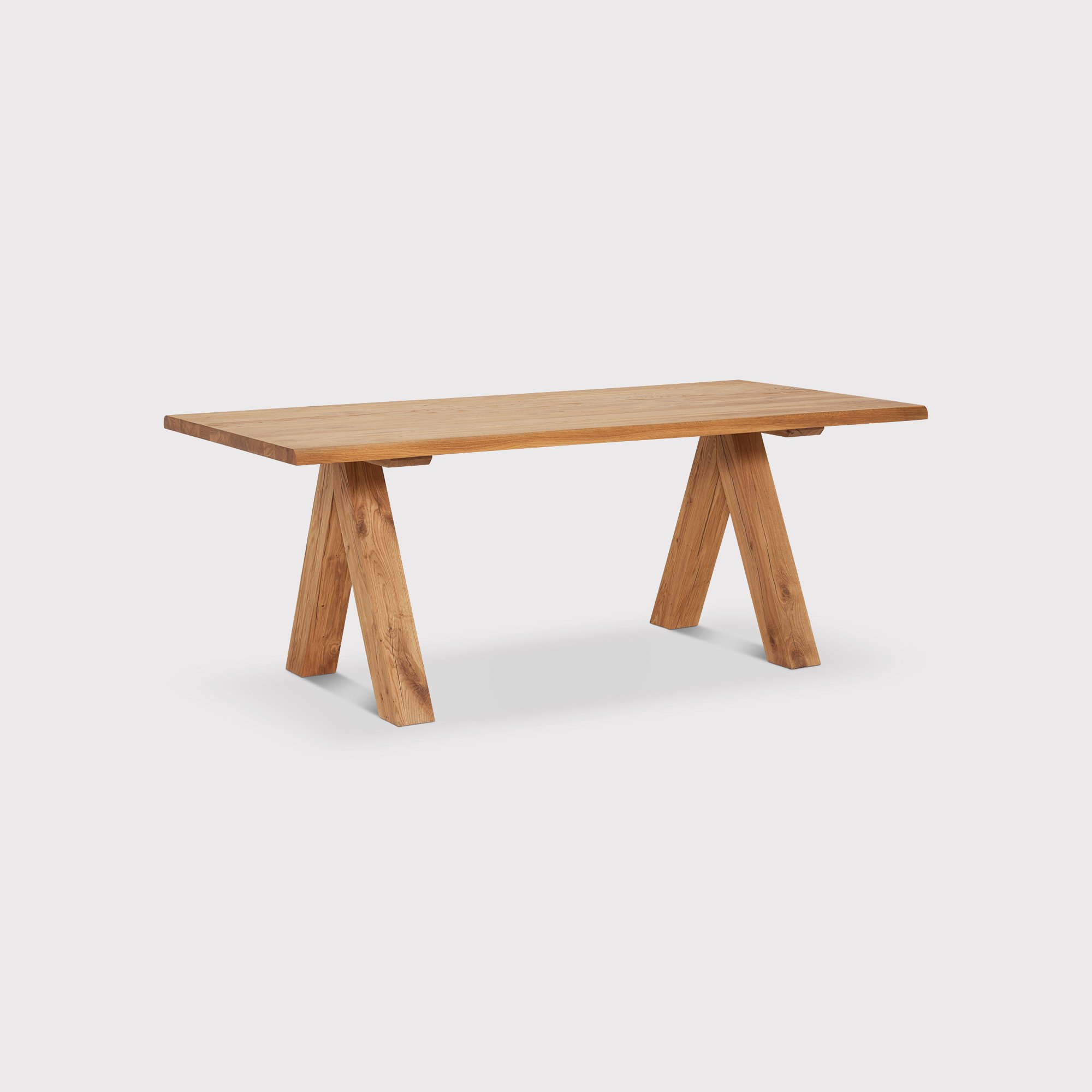 Tromso Dining Table With Butterfly Legs 220cm, Brown | W220cm | Barker & Stonehouse