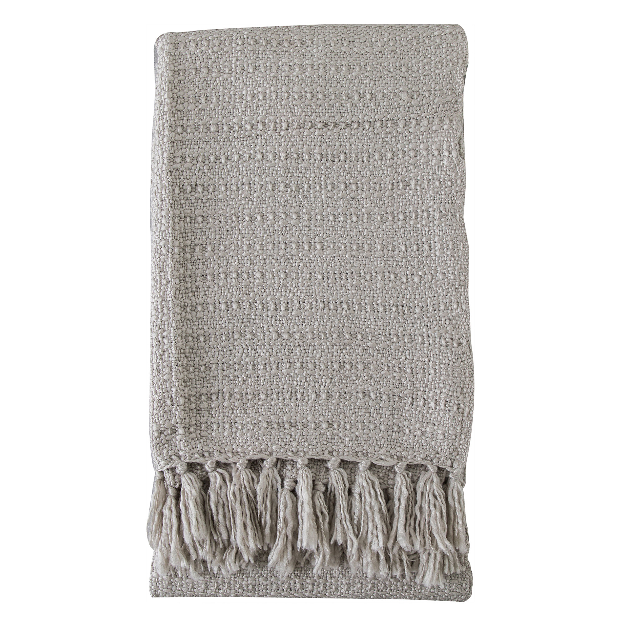 Textured Throw Taupe Barker Stonehouse