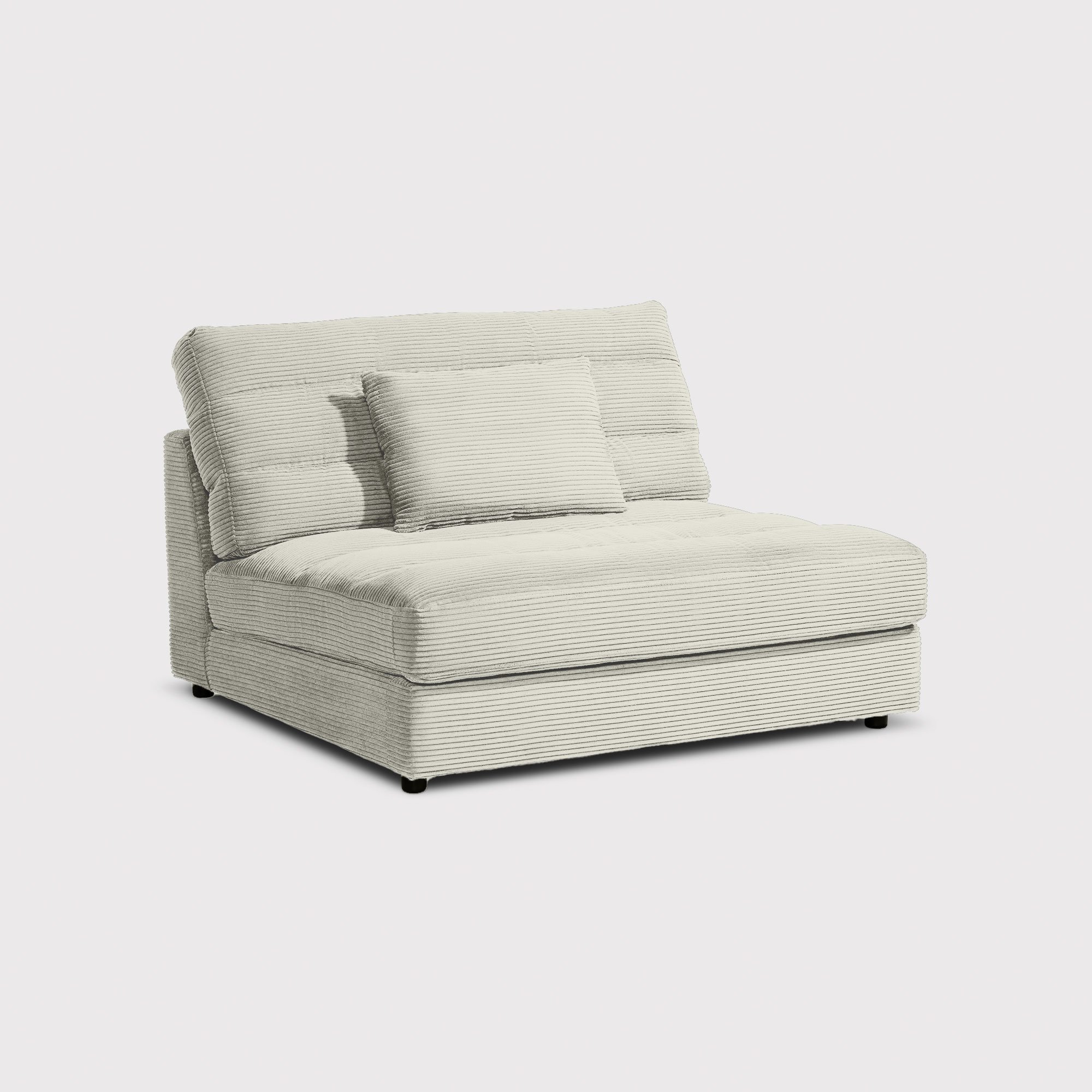 Twain 1.5 Seater Without Armrests, Grey Fabric | Barker & Stonehouse