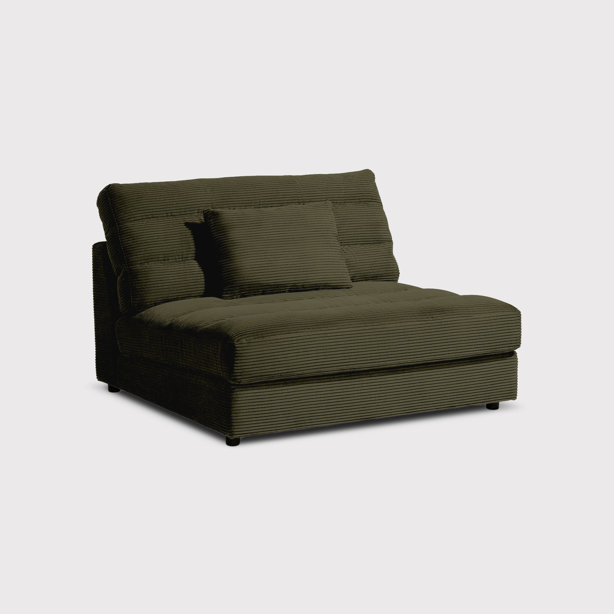 Twain 1.5 Seater Without Armrests, Green Fabric | Barker & Stonehouse