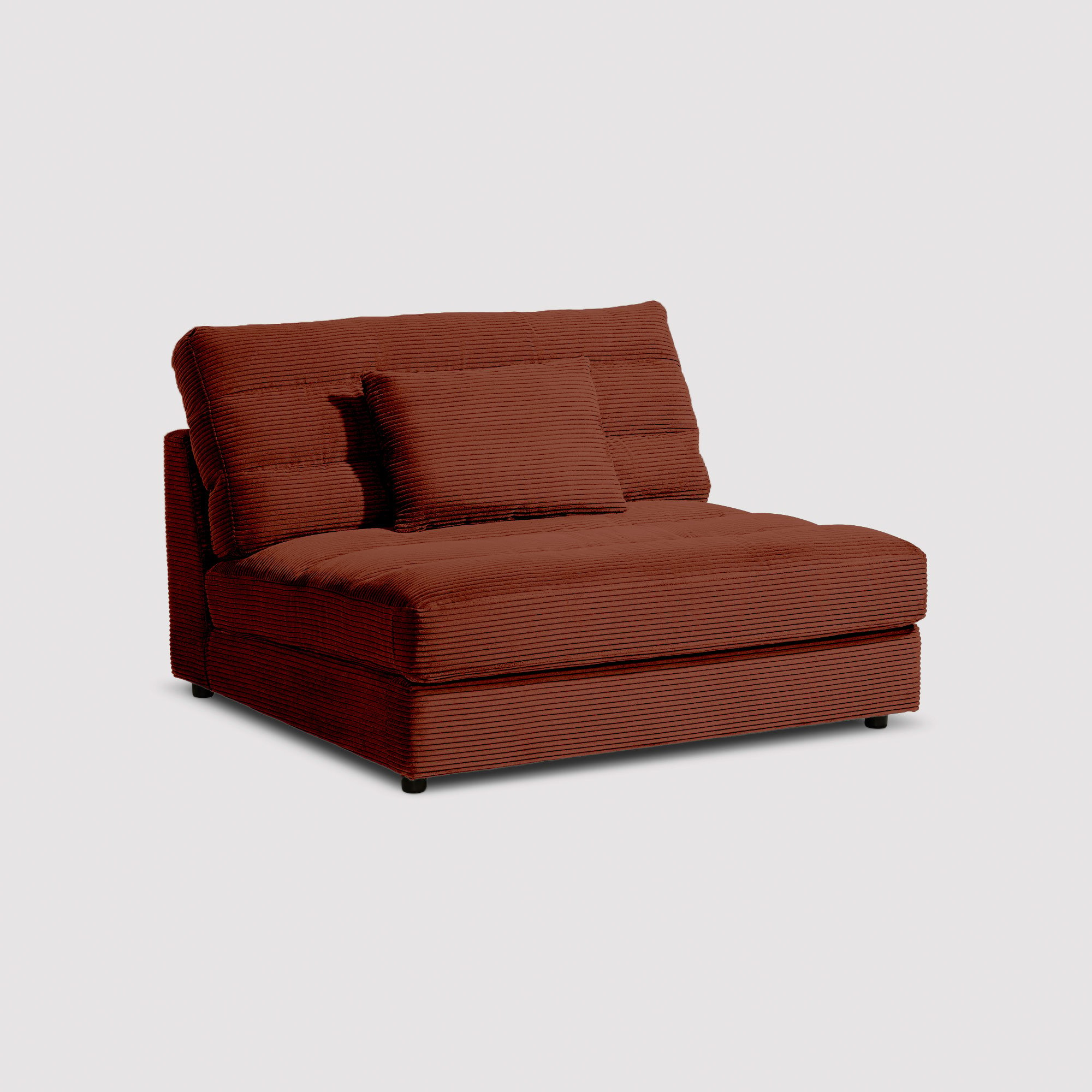 Twain 1.5 Seater Without Armrests, Red Fabric | Barker & Stonehouse