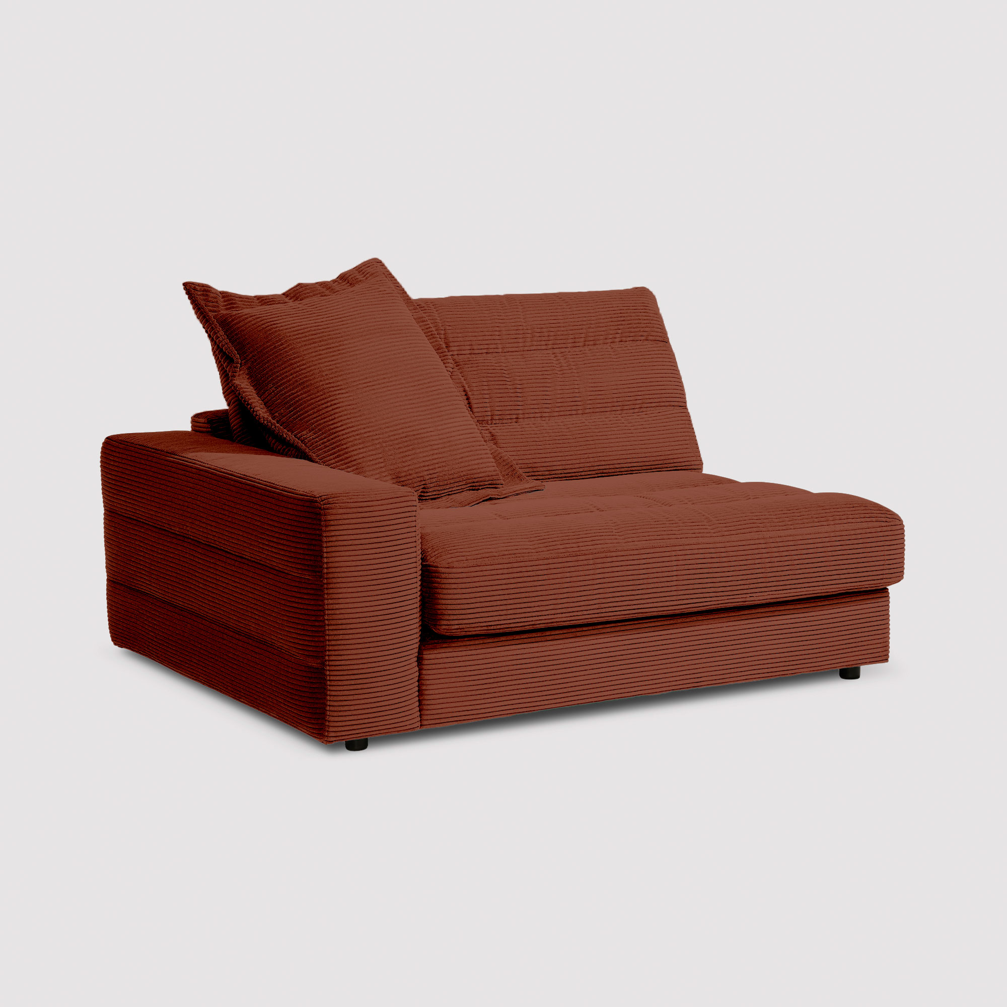 Twain 1.5 Seater Armrest Left, Red Fabric | Barker & Stonehouse