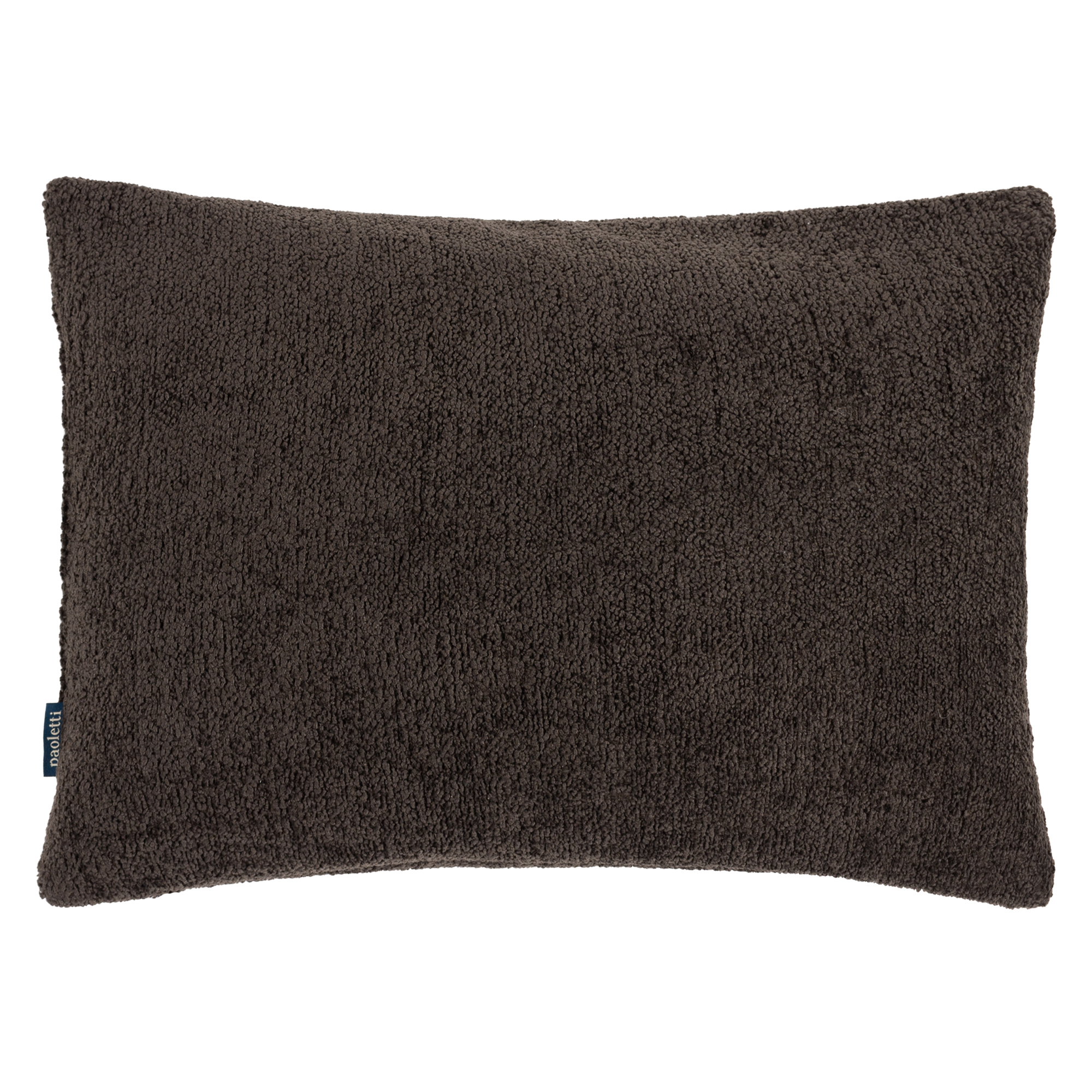 Umber Boucle Cushion, Square, Brown | Barker & Stonehouse