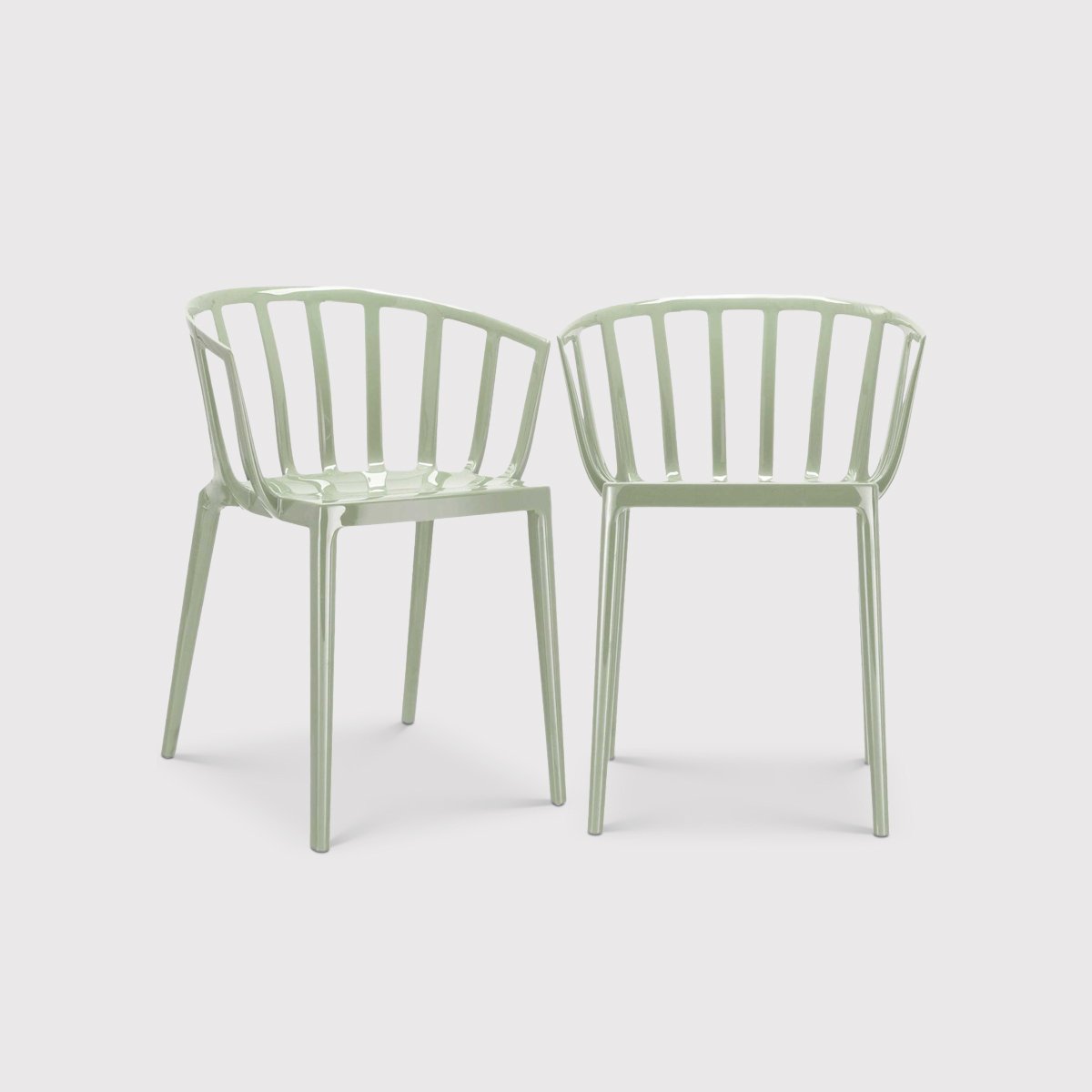 Pair of Kartell Venice Dining Chairs, Green | Kartell