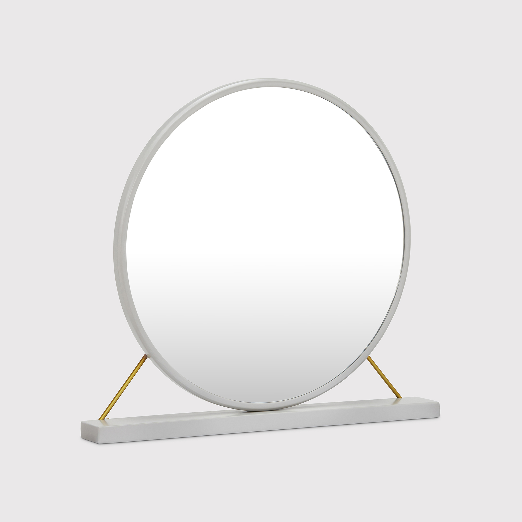 Circle on sale mirror table